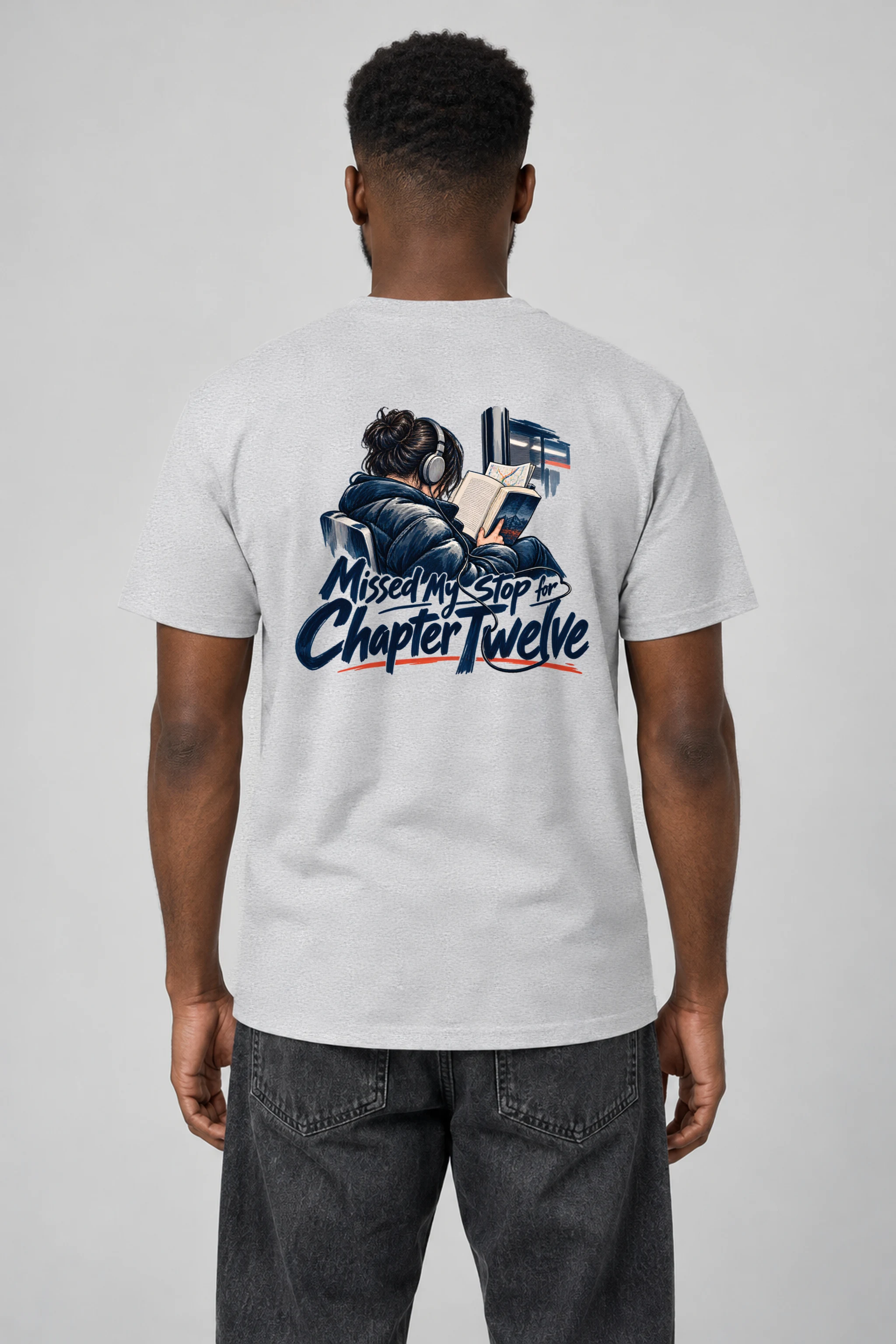 "Missed My Stop for Chapter Twelve" Heavyweight Unisex Crewneck T-shirt