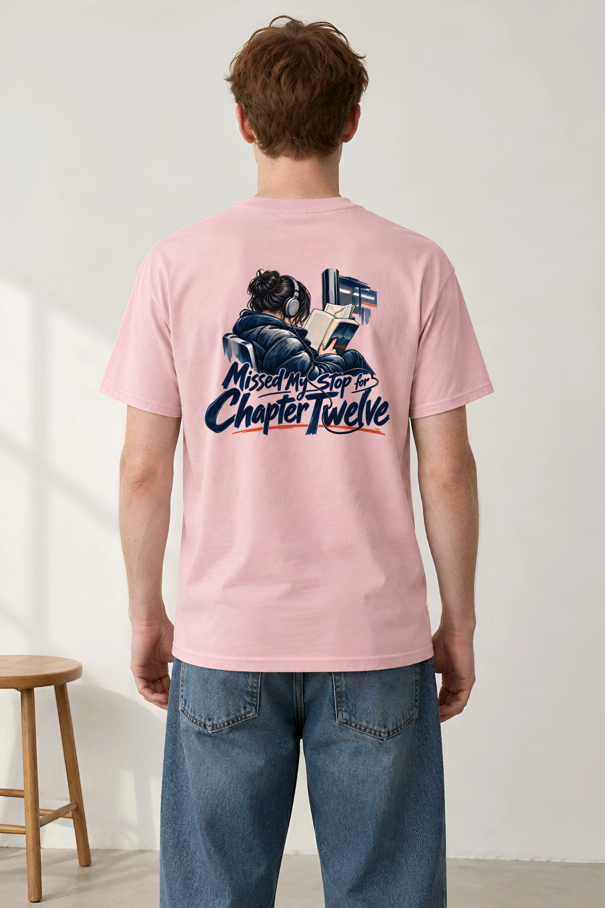 "Missed My Stop for Chapter Twelve" Heavyweight Unisex Crewneck T-shirt