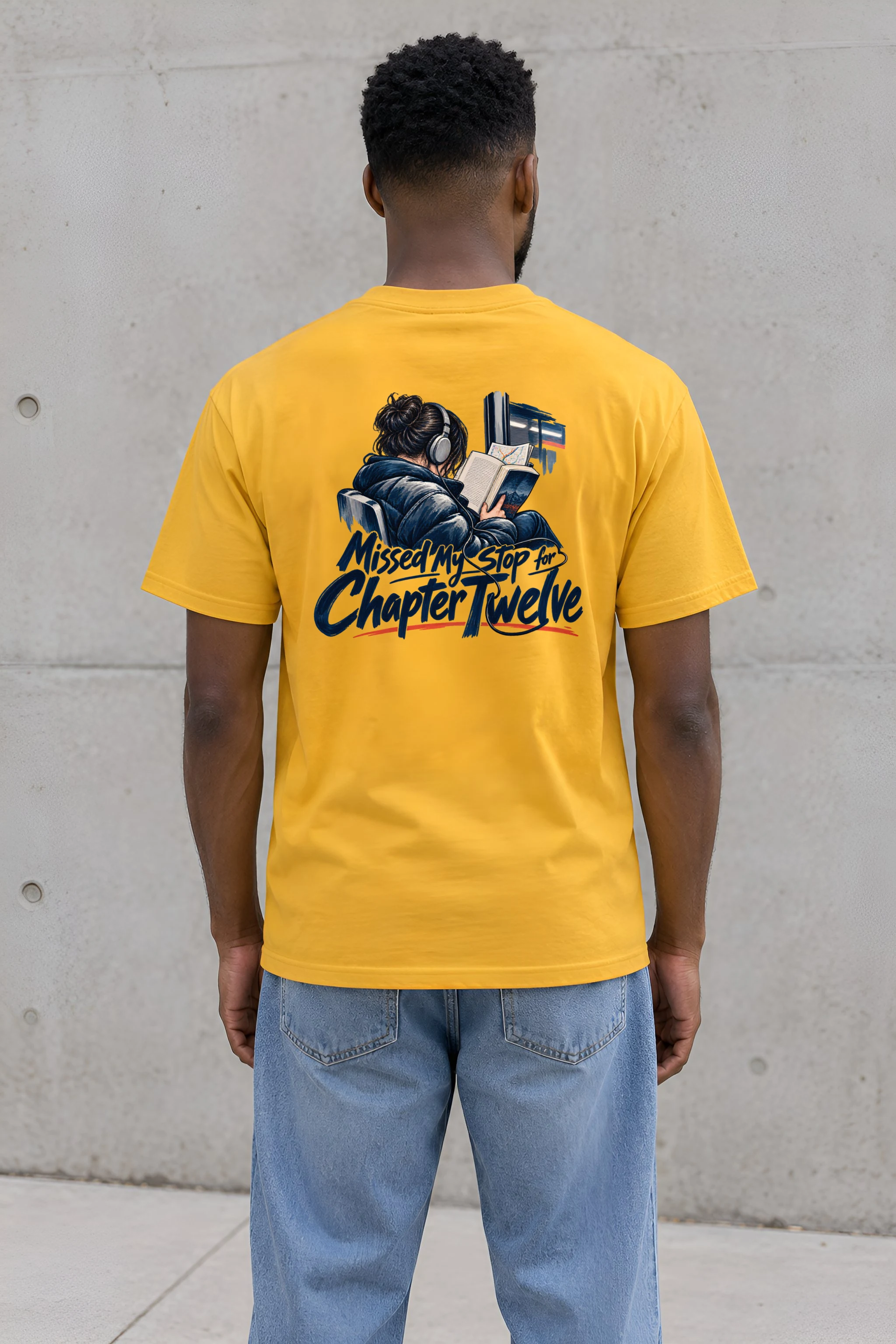 "Missed My Stop for Chapter Twelve" Heavyweight Unisex Crewneck T-shirt
