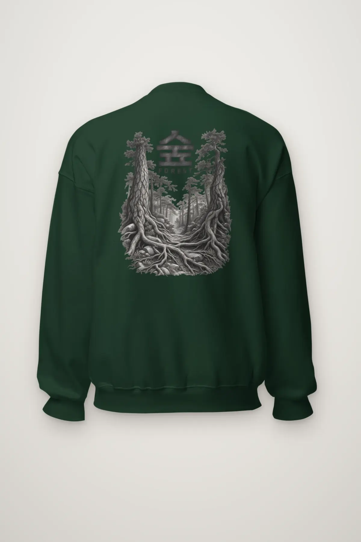 "Misty Pines Pathway" Heavy Blend Unisex Crewneck Sweatshirt