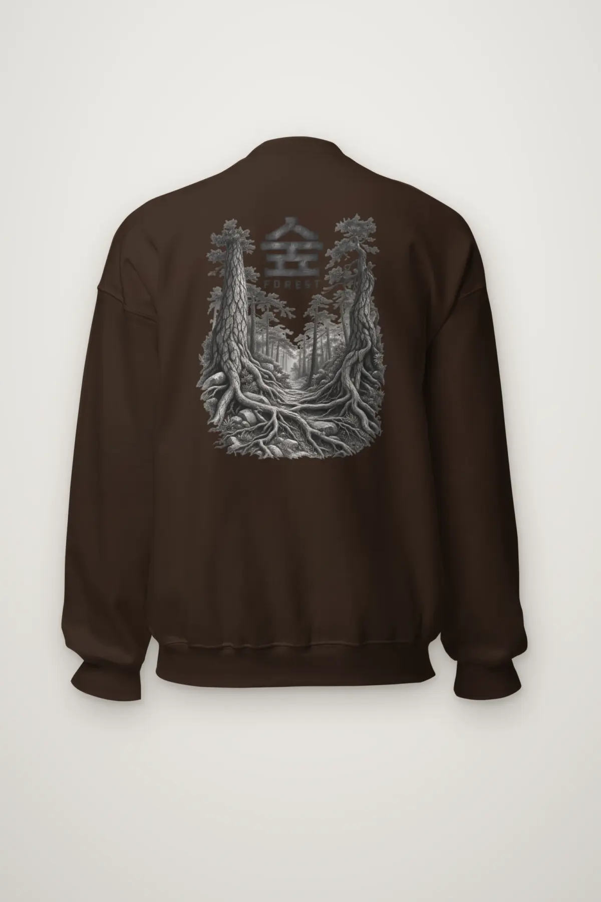 "Misty Pines Pathway" Heavy Blend Unisex Crewneck Sweatshirt