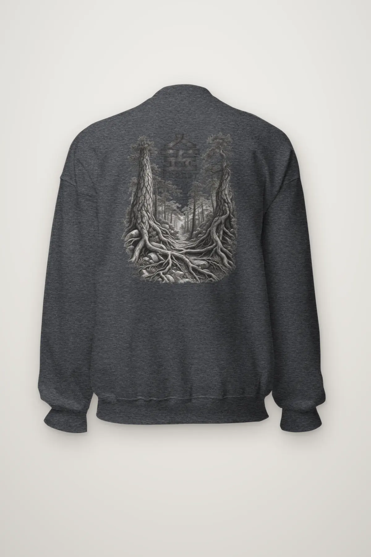 "Misty Pines Pathway" Heavy Blend Unisex Crewneck Sweatshirt