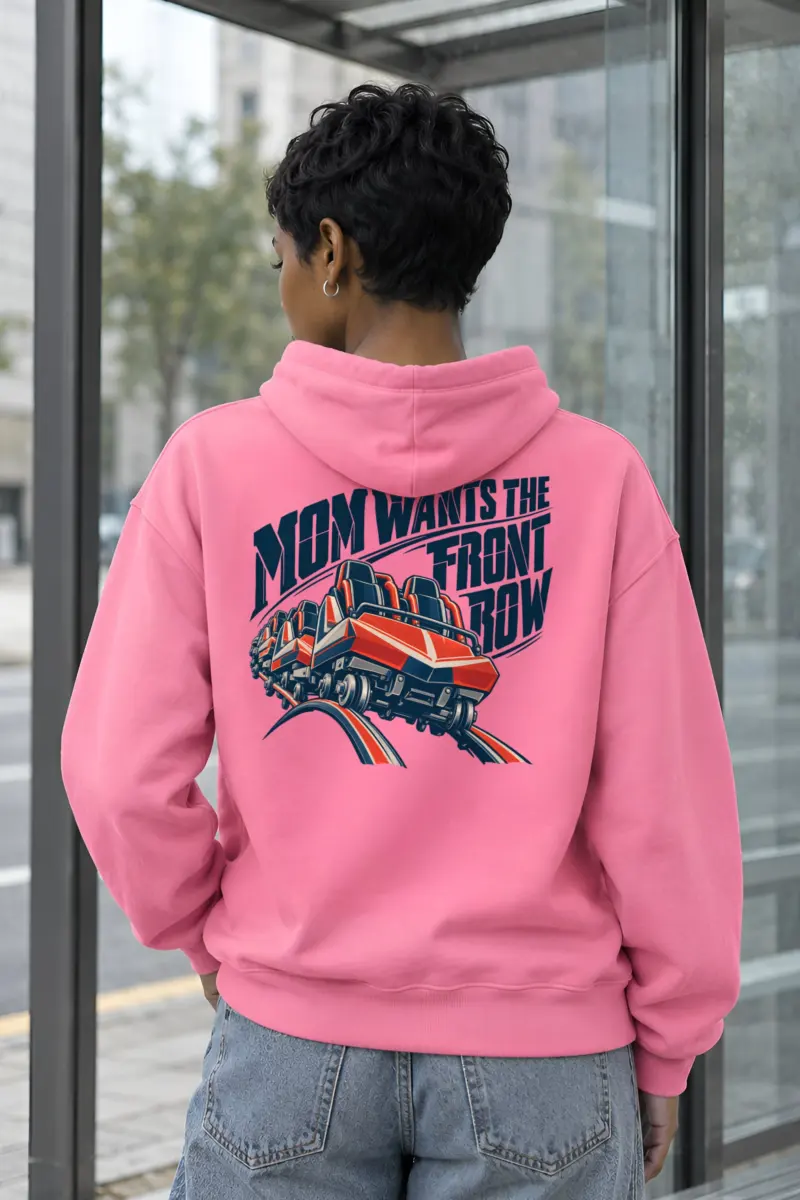 “Mom Wants the Front Row” Heavy Blend Unisex Pullover Hoodie