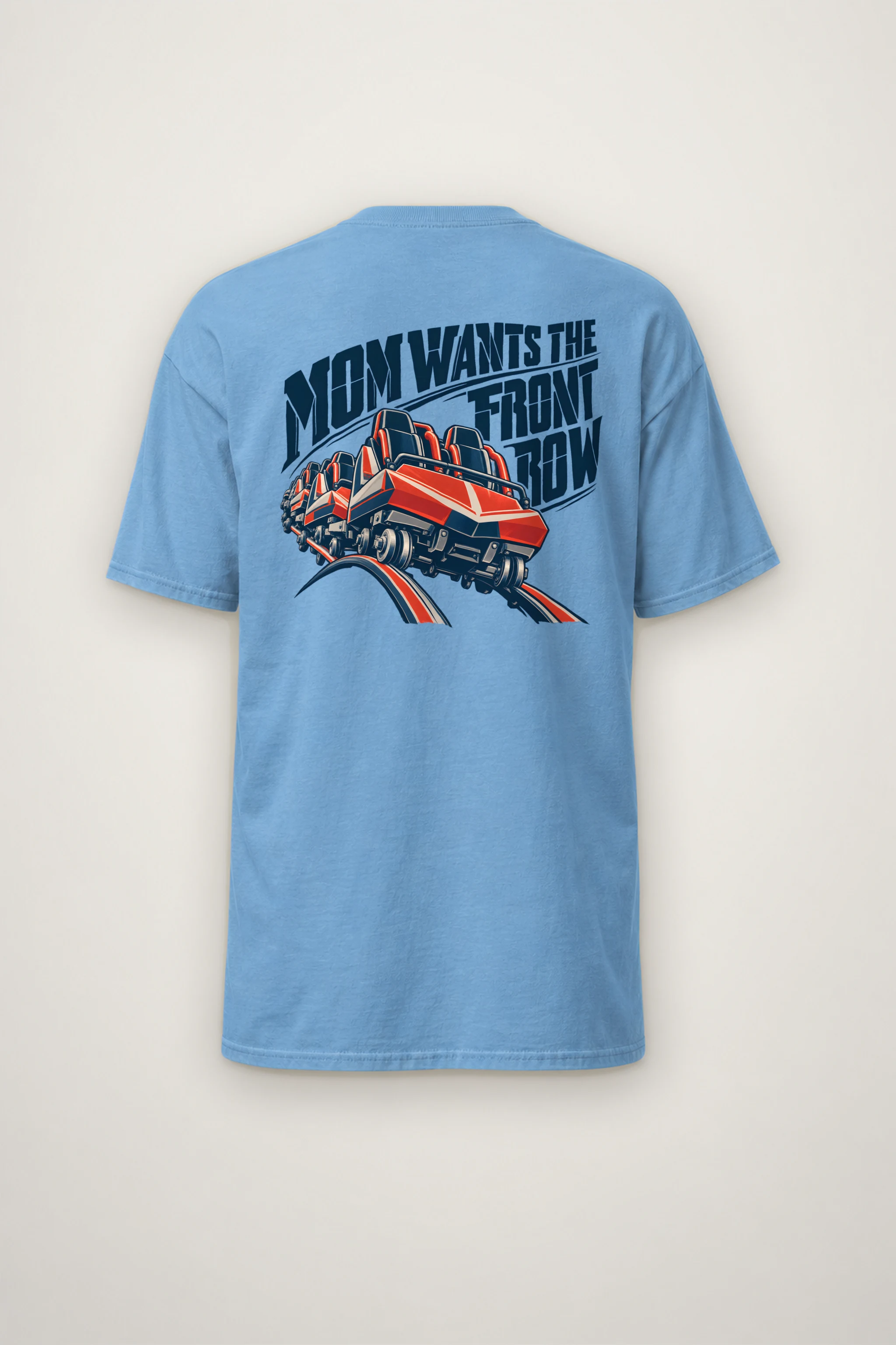 "Mom Wants the Front Row" Heavyweight Unisex Crewneck T-shirt