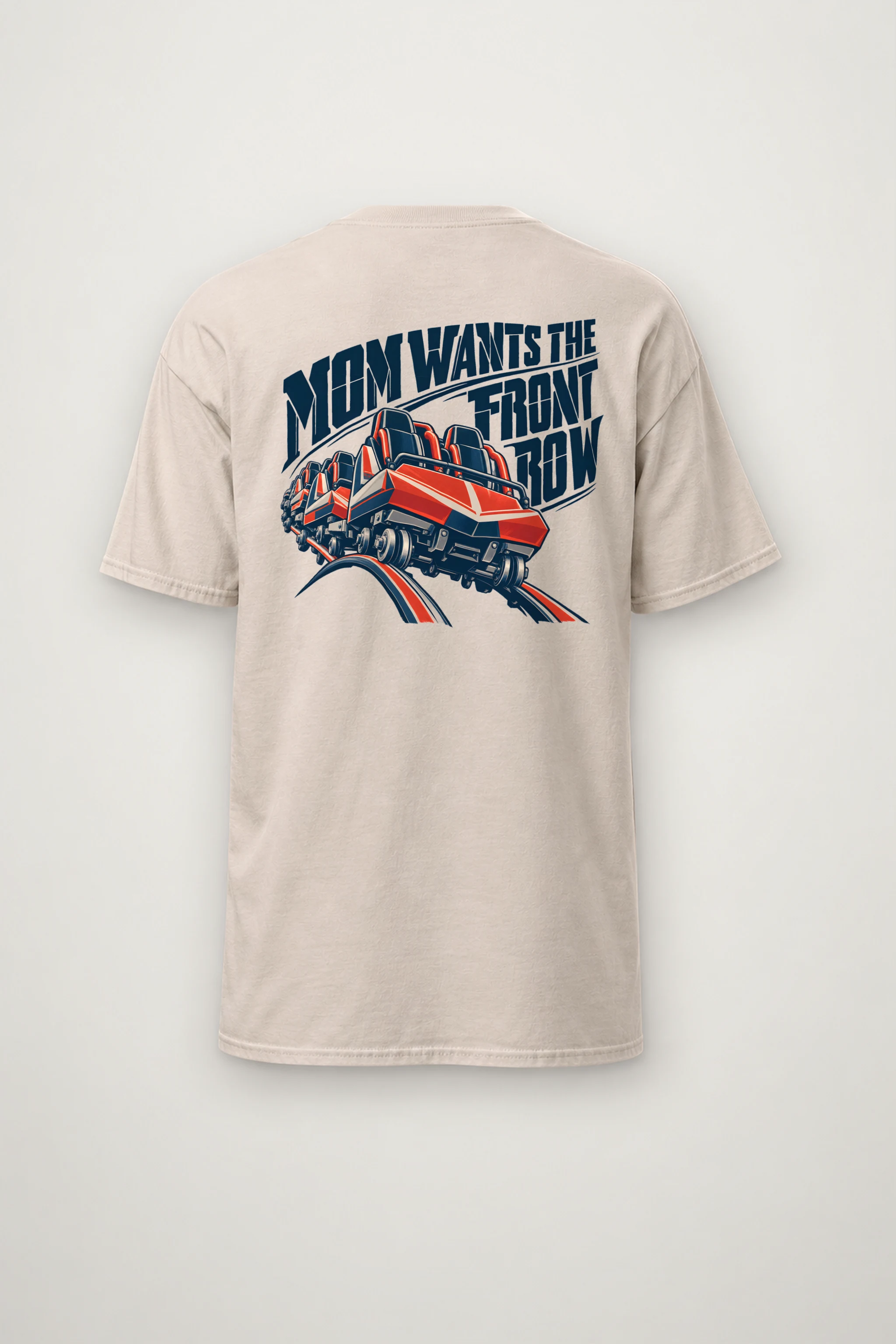"Mom Wants the Front Row" Heavyweight Unisex Crewneck T-shirt