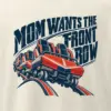 "Mom Wants the Front Row" Men's Oversized Heavyweight Crewneck T-Shirt