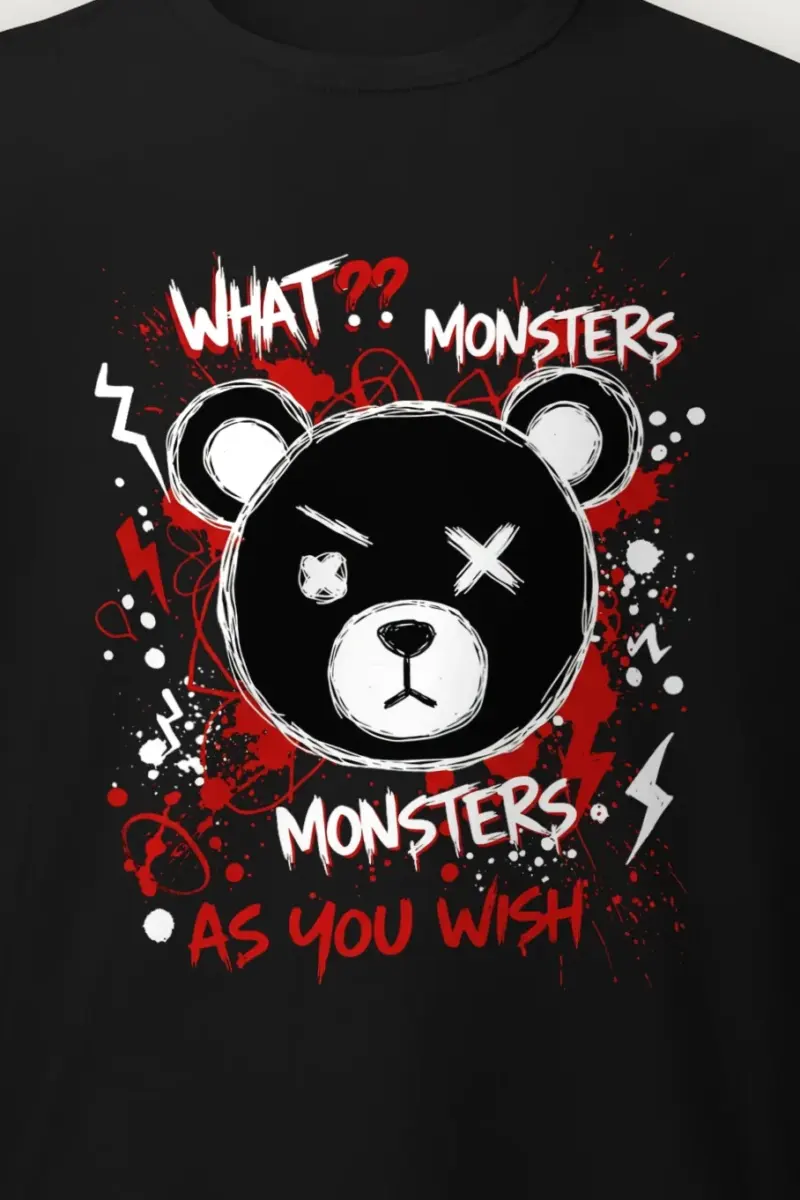 "Monsters As You Wish" Heavyweight Unisex Crewneck T-shirt