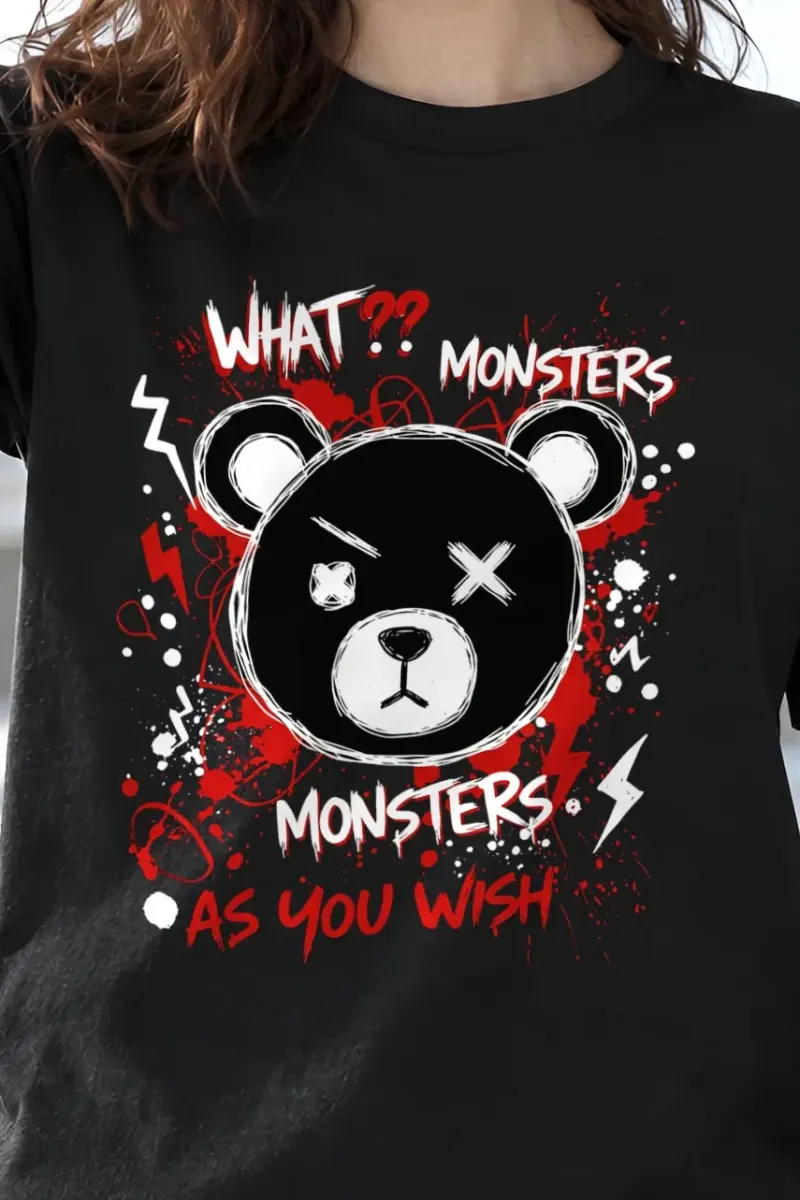 "Monsters As You Wish" Heavyweight Unisex Crewneck T-shirt