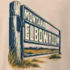 "Montana Elbowroom Ranch Gate" Men's Oversized Heavyweight Crewneck T-Shirt