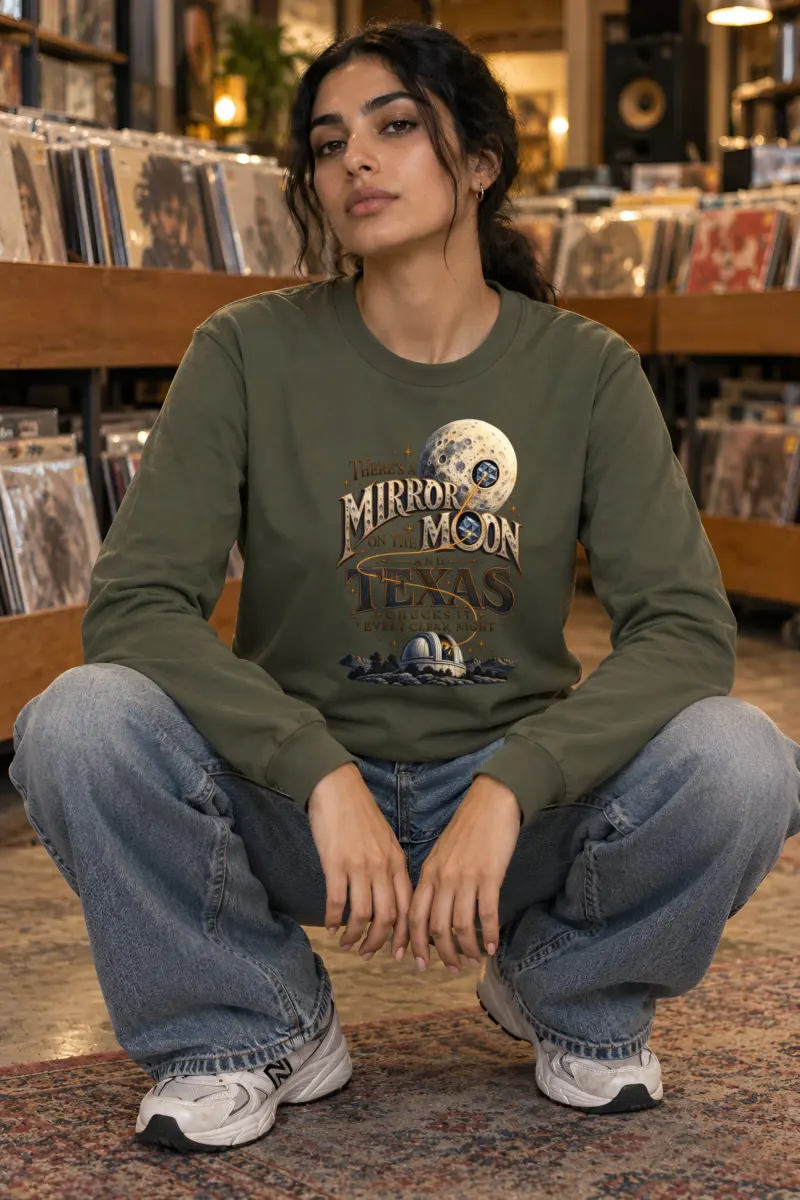 “Moon Mirror Observatory” Unisex Longsleeve T-shirt