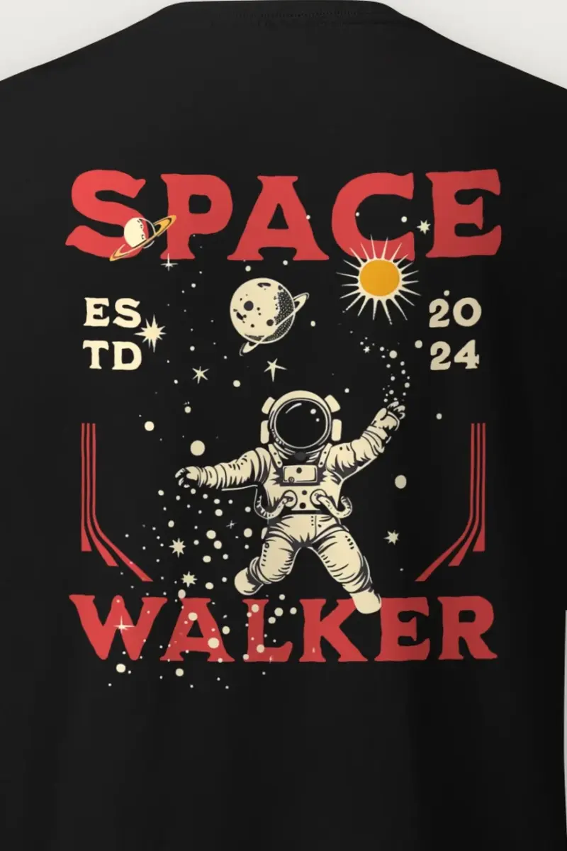 "Moon Walker" Heavyweight Unisex Crewneck T-shirt