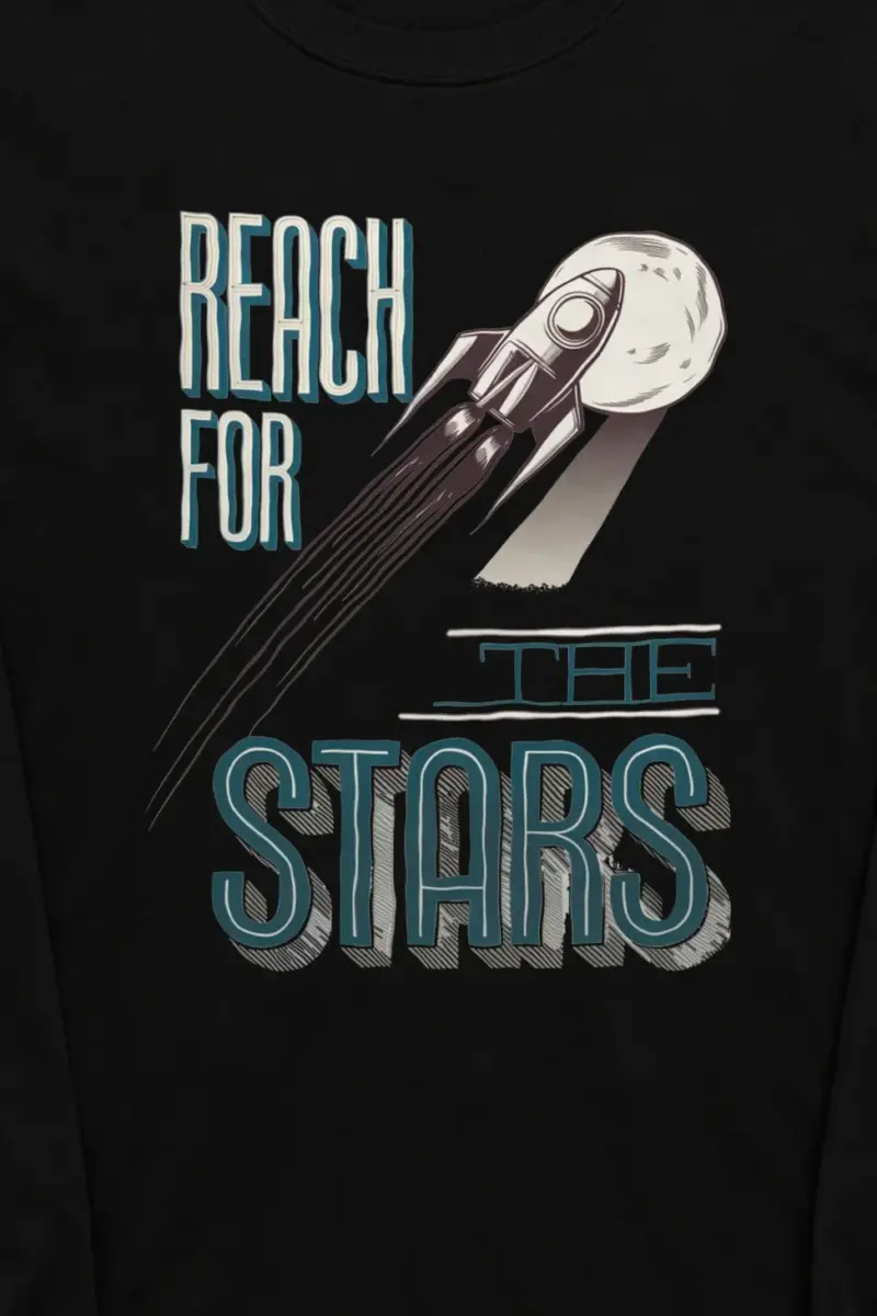 "Moonbound Rocket" Unisex Longsleeve T-shirt