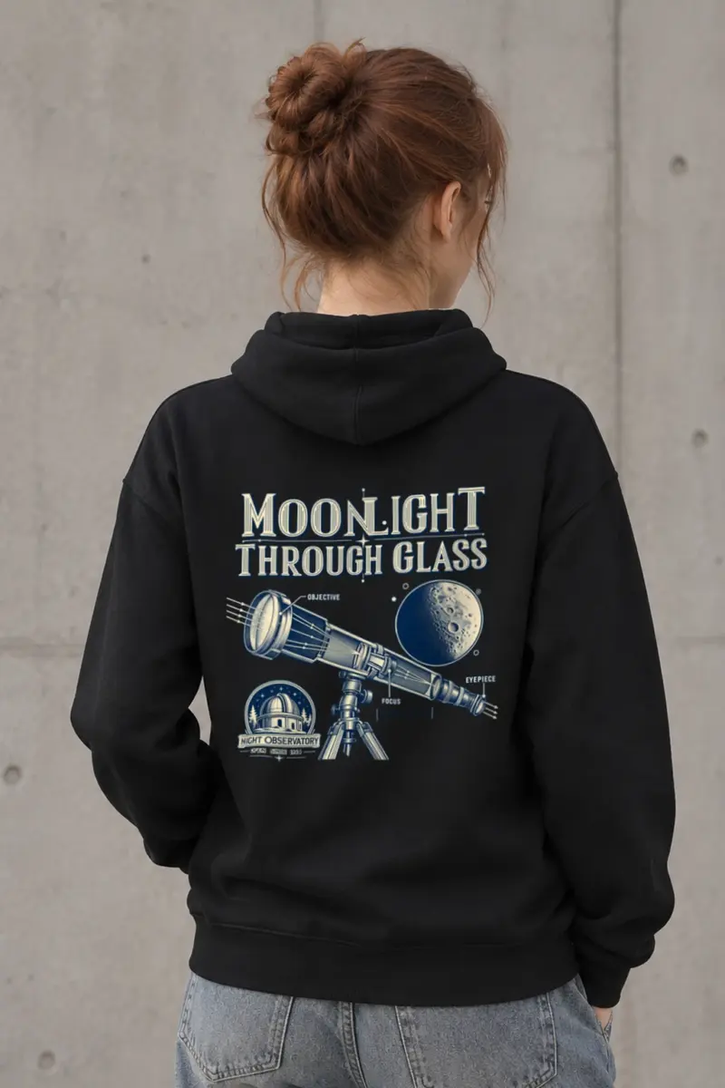 "Moonlight Through Glass" Heavy Blend Unisex Pullover Hoodie