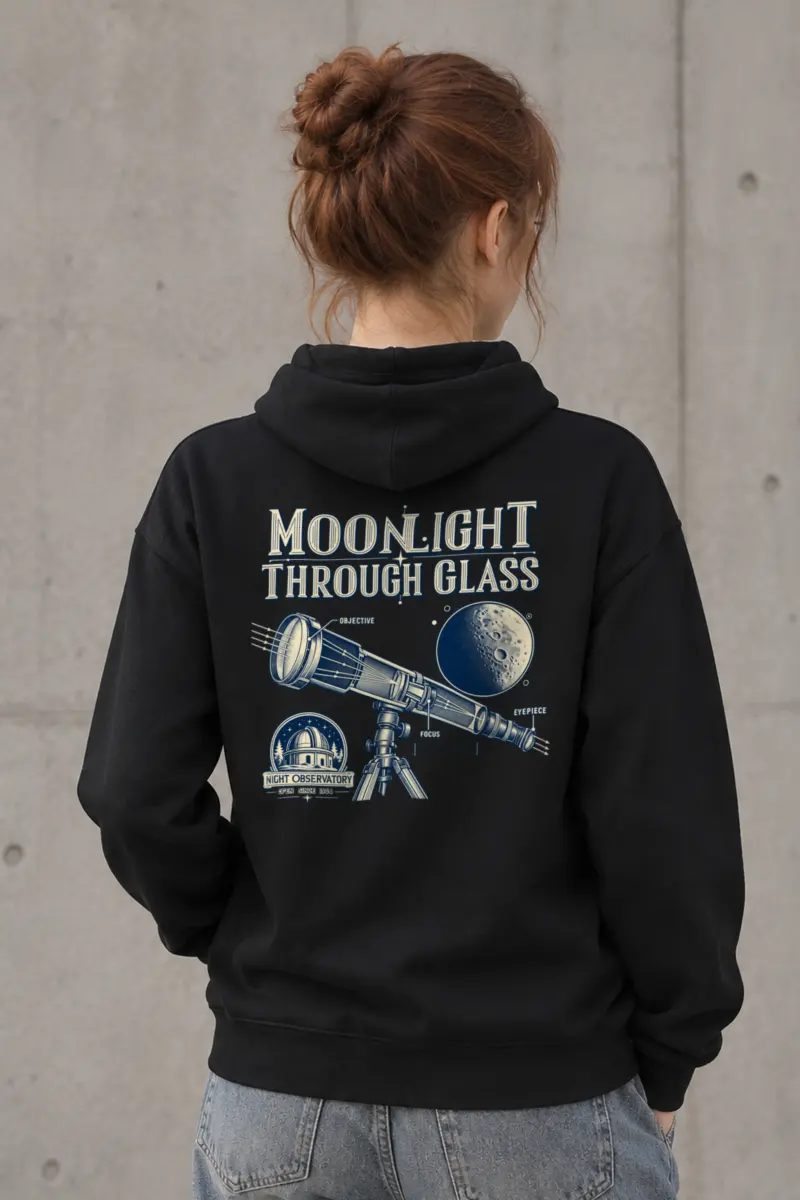 "Moonlight Through Glass" Heavy Blend Unisex Pullover Hoodie