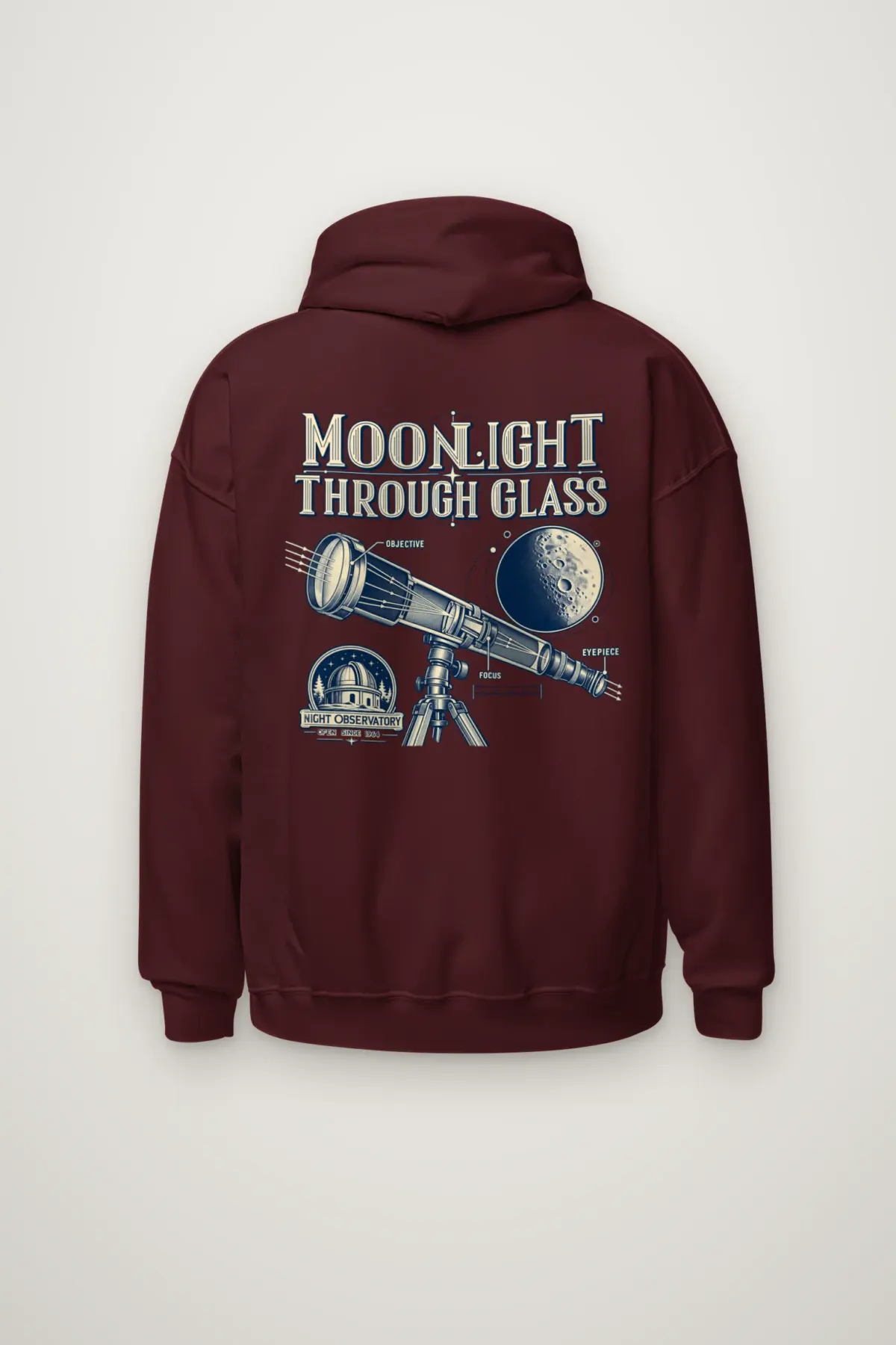 "Moonlight Through Glass" Heavy Blend Unisex Pullover Hoodie