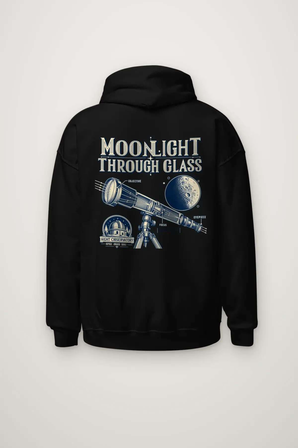 "Moonlight Through Glass" Heavy Blend Unisex Pullover Hoodie