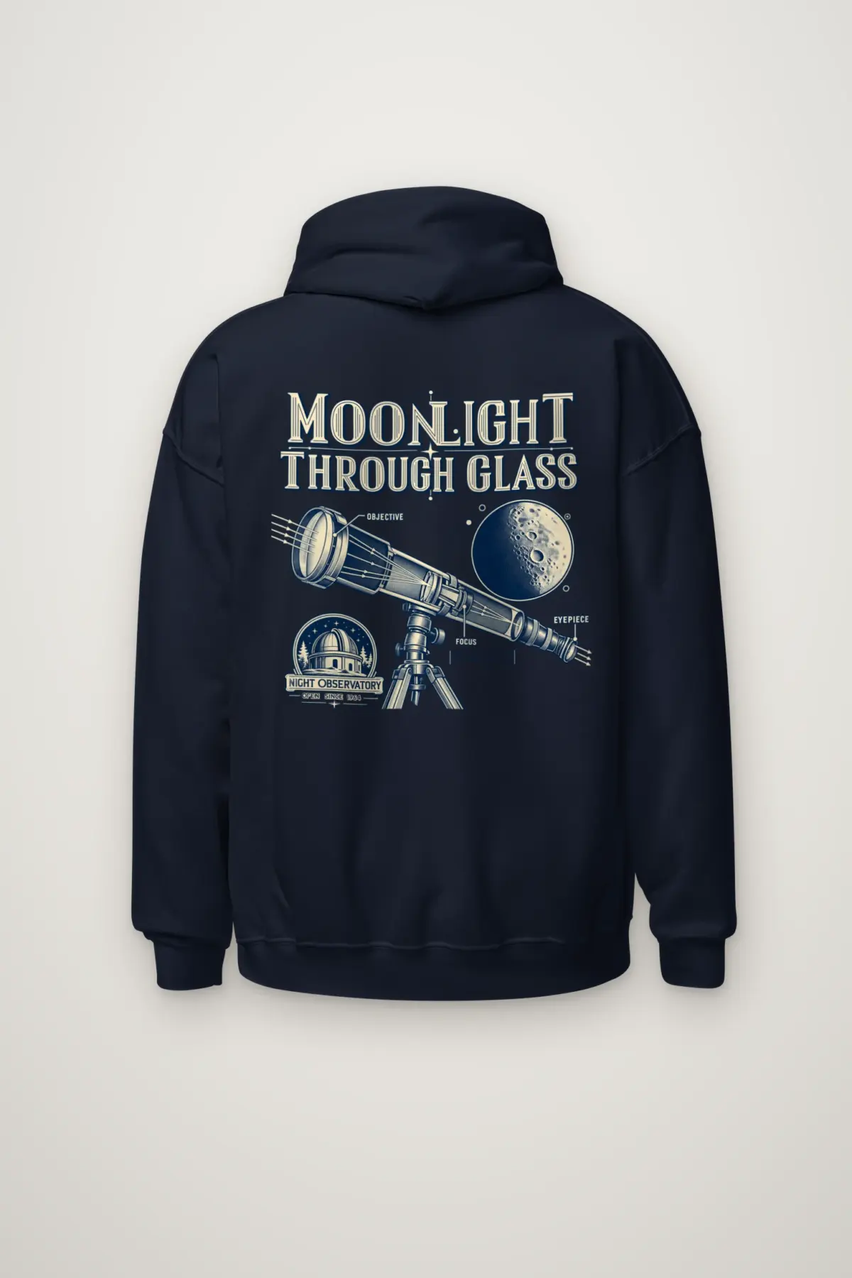 "Moonlight Through Glass" Heavy Blend Unisex Pullover Hoodie