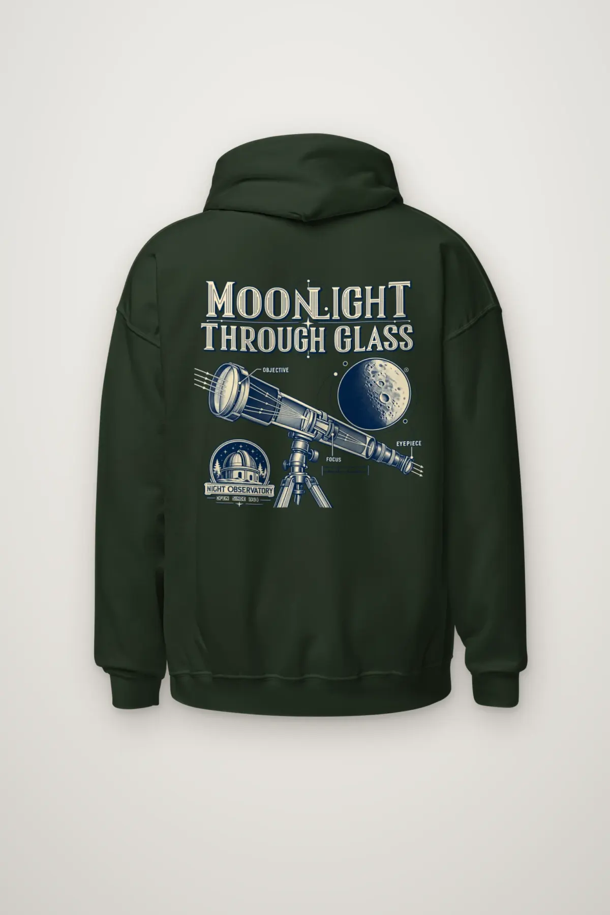 "Moonlight Through Glass" Heavy Blend Unisex Pullover Hoodie