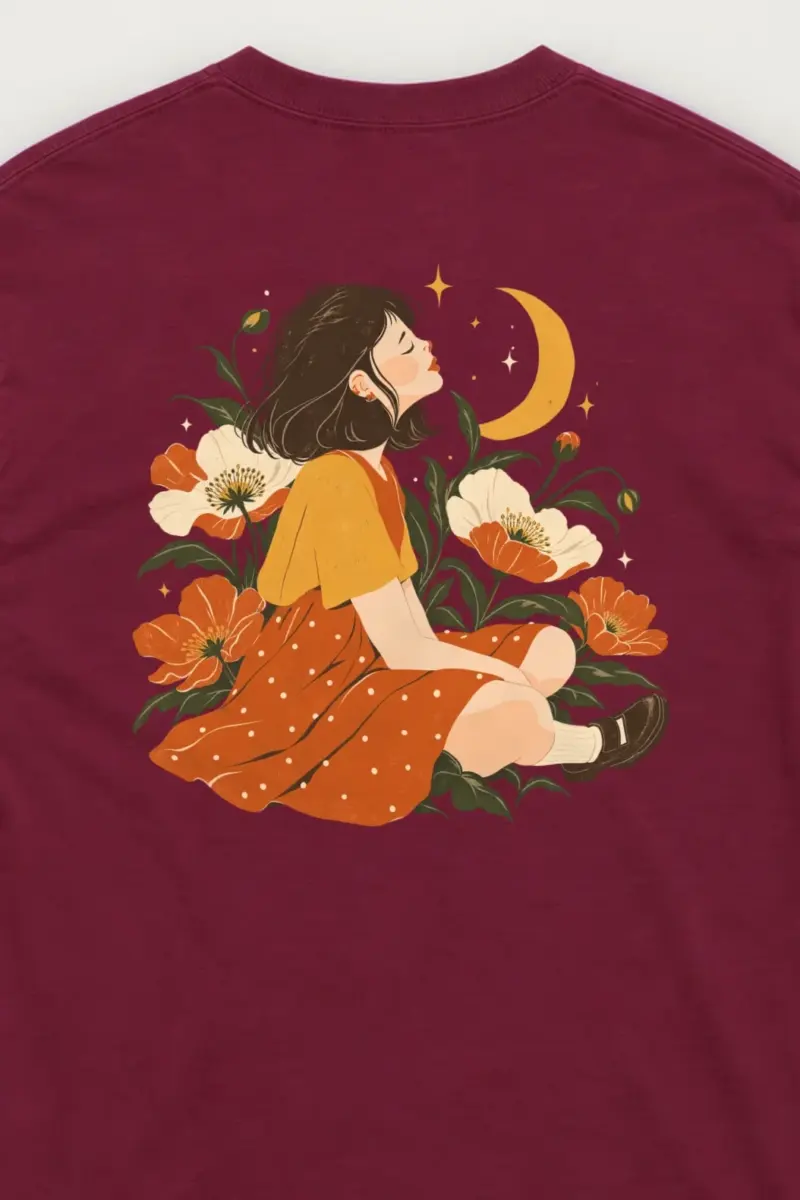 "Moonlit Flower Garden" Unisex Longsleeve T-shirt