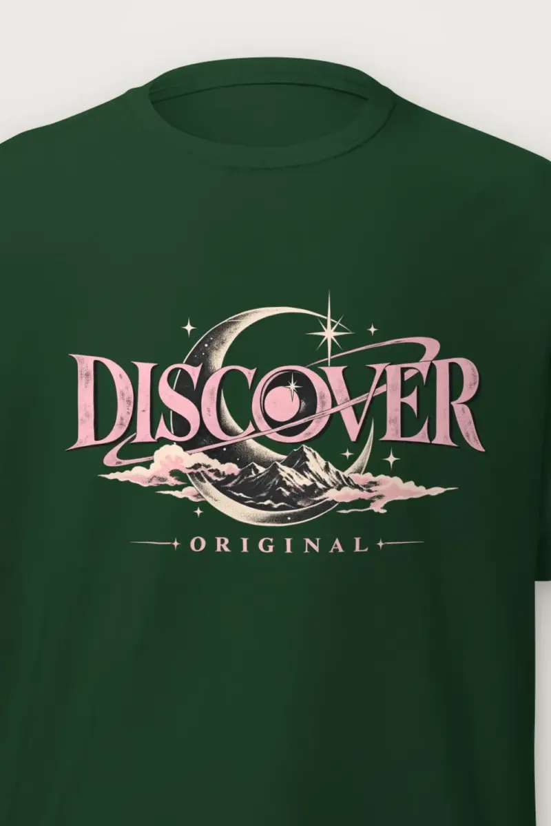 "Moonlit Frontier" Heavyweight Unisex Crewneck T-shirt