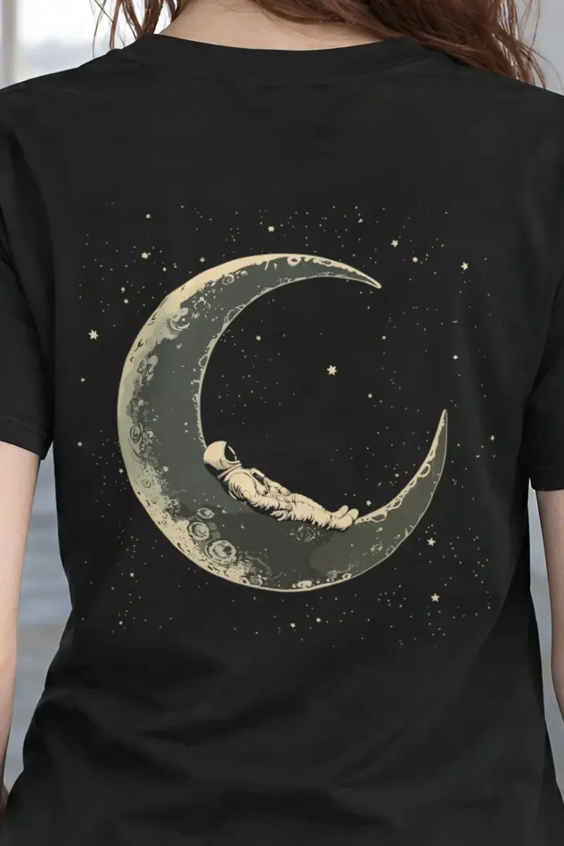 "Moonlit Slumber" Heavyweight Unisex Crewneck T-shirt