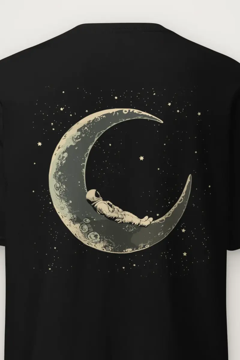 "Moonlit Slumber" Heavyweight Unisex Crewneck T-shirt