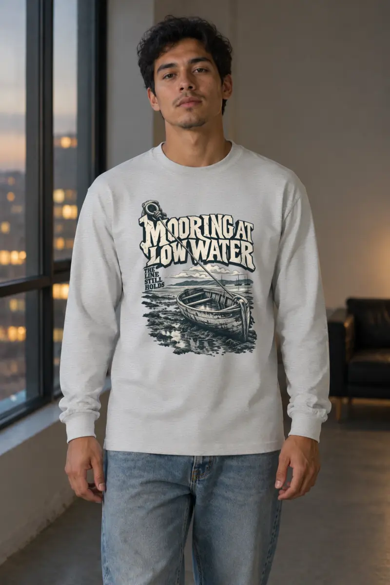 "Mooring at Low Water" Unisex Longsleeve T-shirt