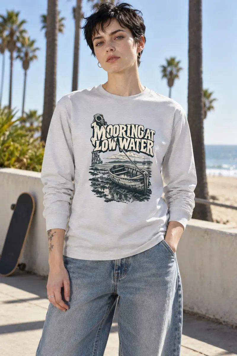 "Mooring at Low Water" Unisex Longsleeve T-shirt