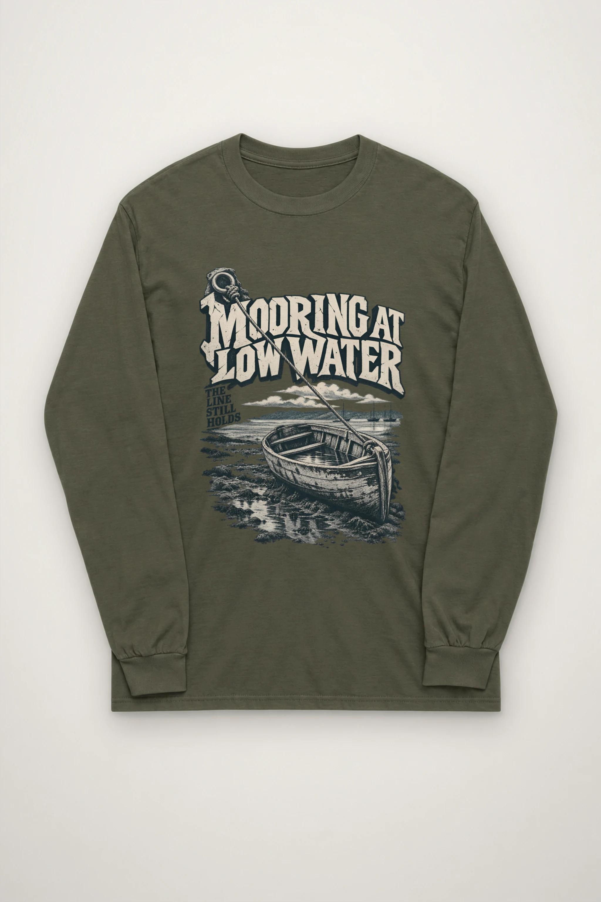 "Mooring at Low Water" Unisex Longsleeve T-shirt