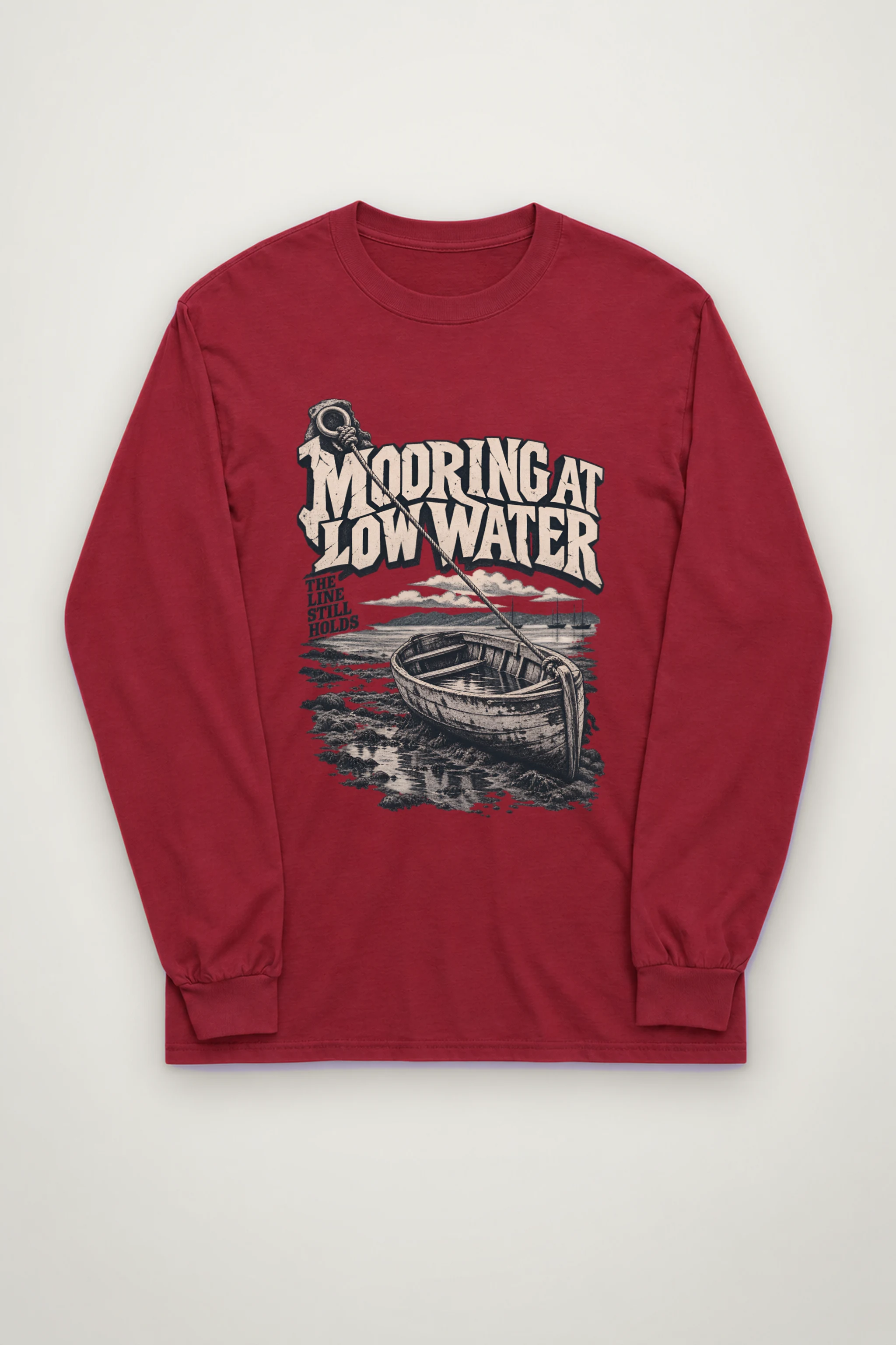"Mooring at Low Water" Unisex Longsleeve T-shirt