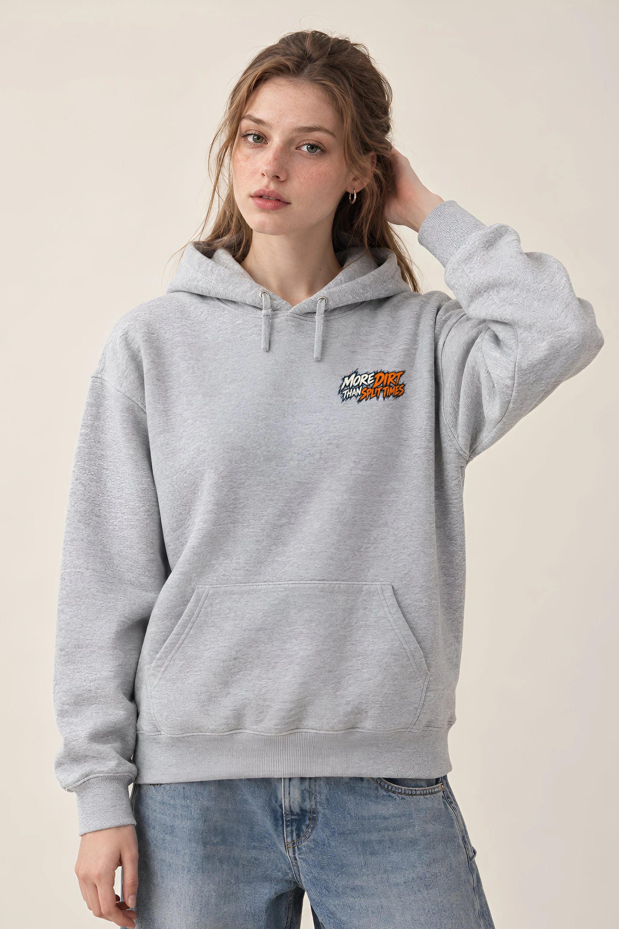 "More Dirt Than Split Times" Heavy Blend Unisex Pullover Hoodie
