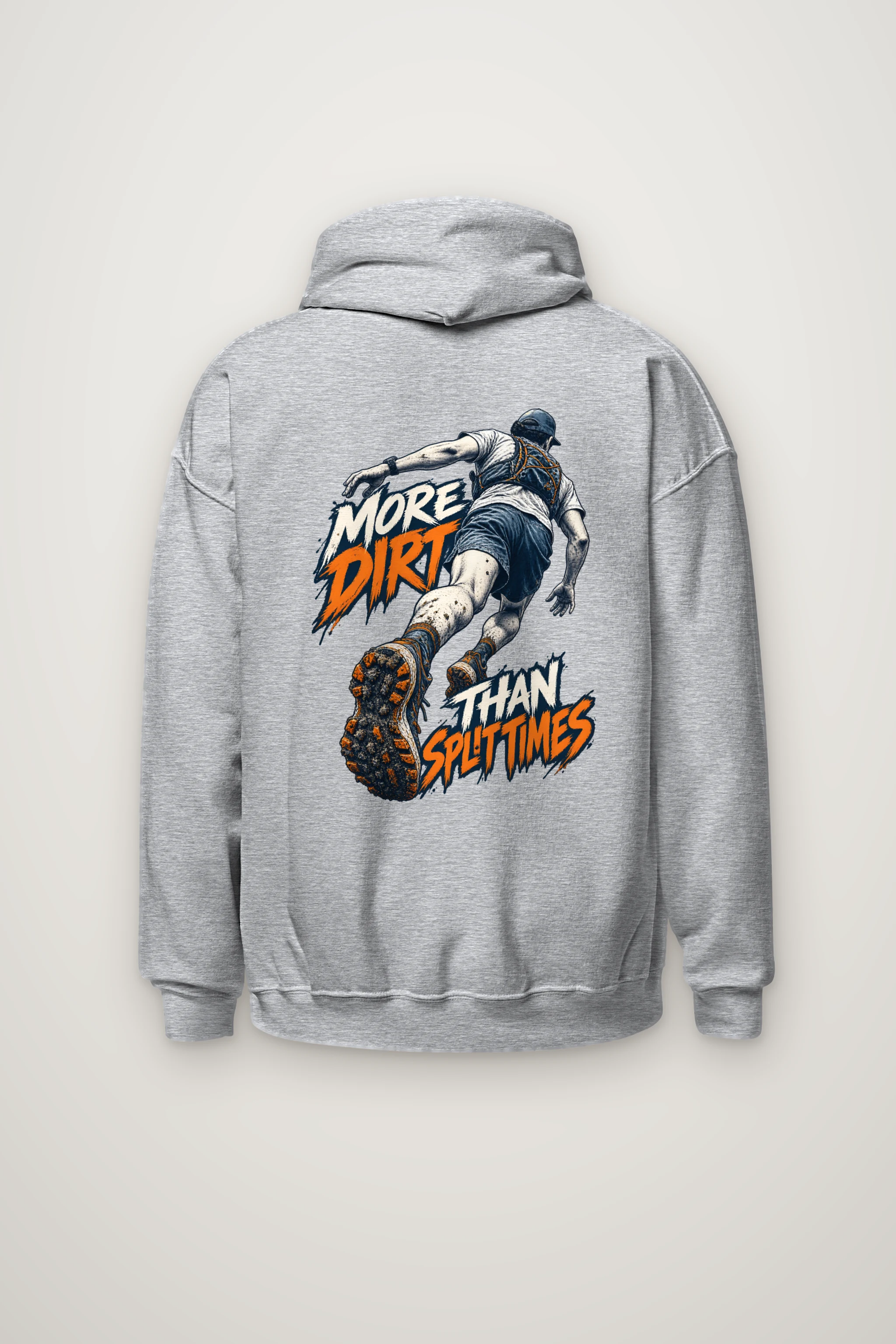 "More Dirt Than Split Times" Heavy Blend Unisex Pullover Hoodie