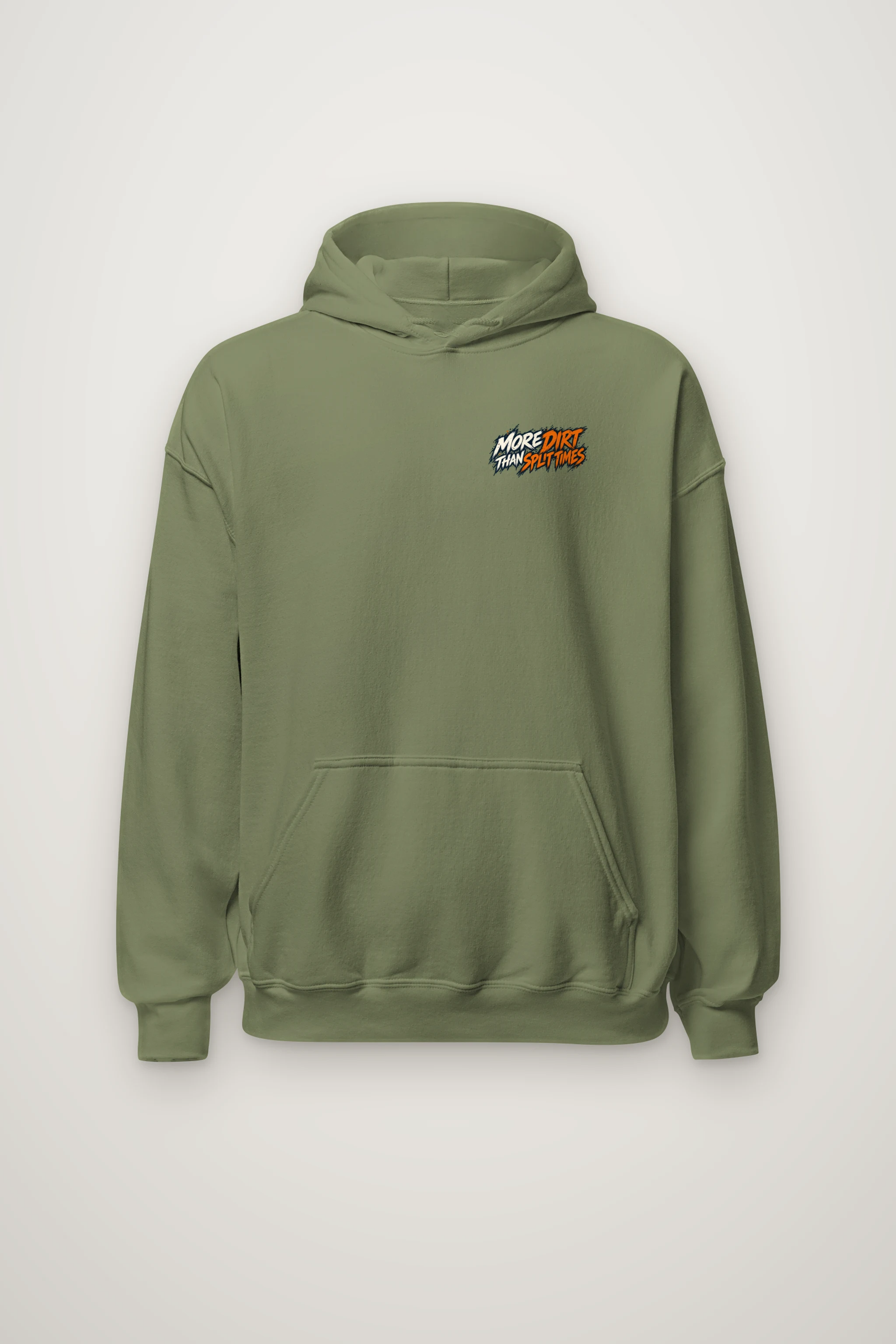 "More Dirt Than Split Times" Heavy Blend Unisex Pullover Hoodie