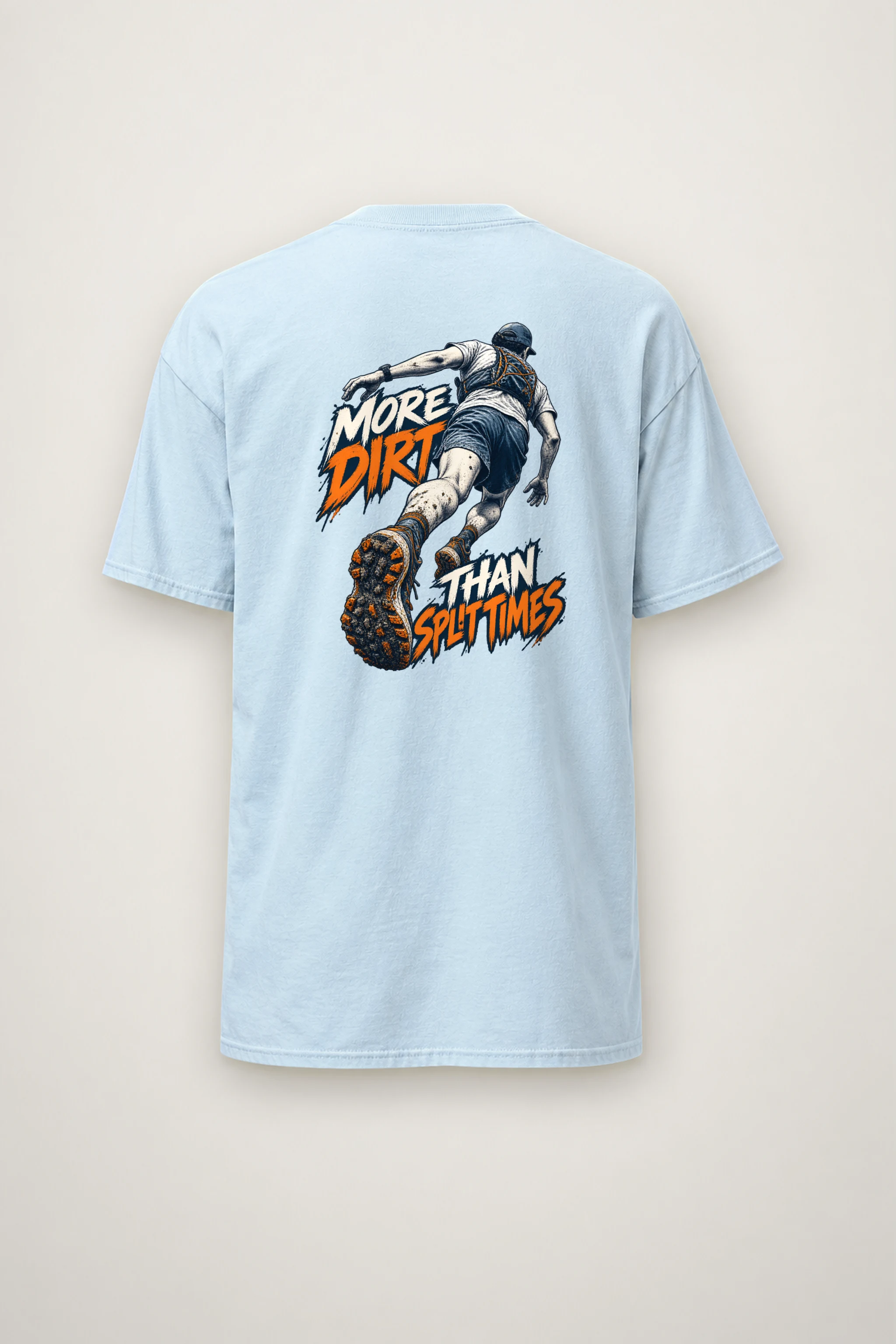 "More Dirt Than Split Times" Heavyweight Unisex Crewneck T-shirt