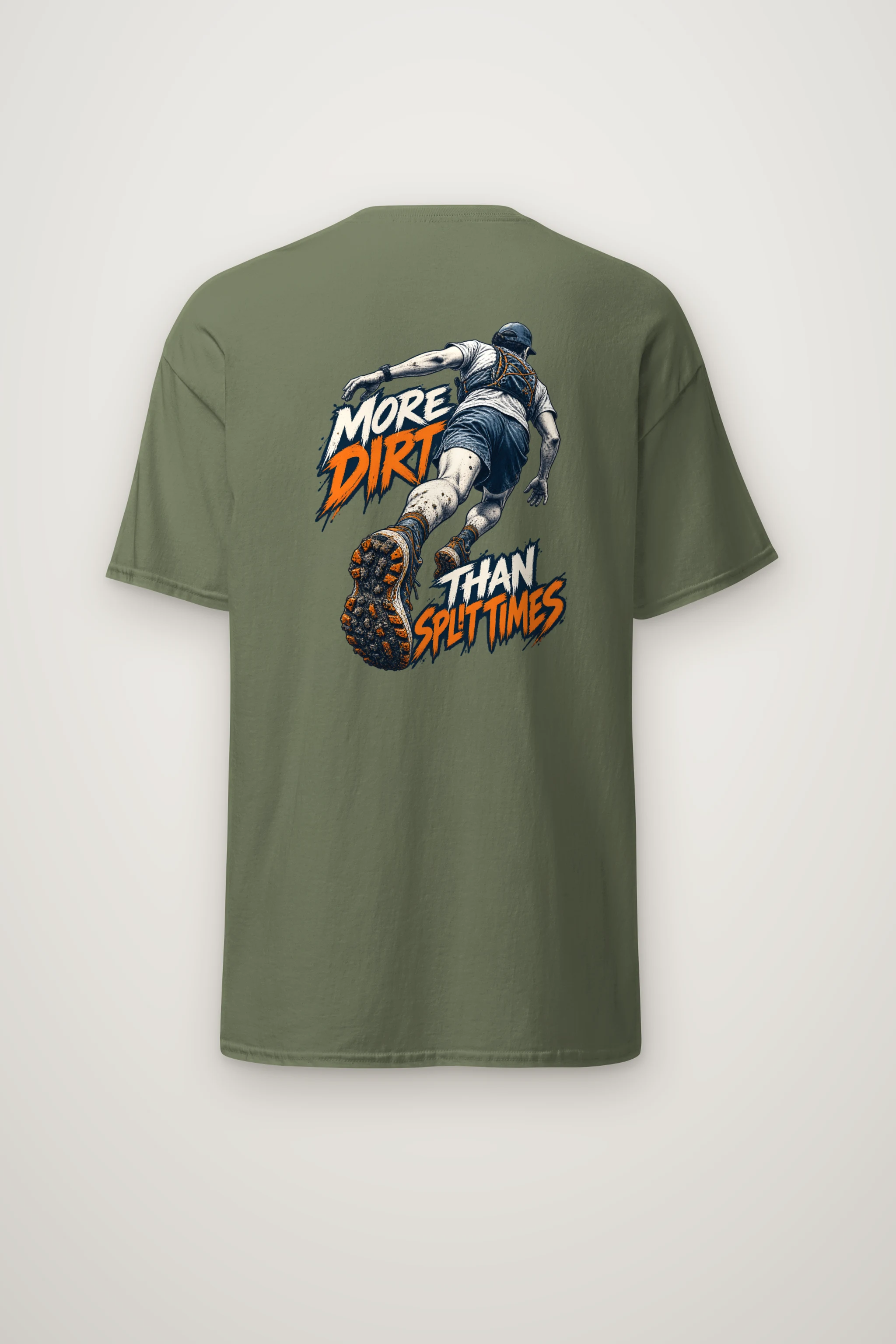 "More Dirt Than Split Times" Heavyweight Unisex Crewneck T-shirt