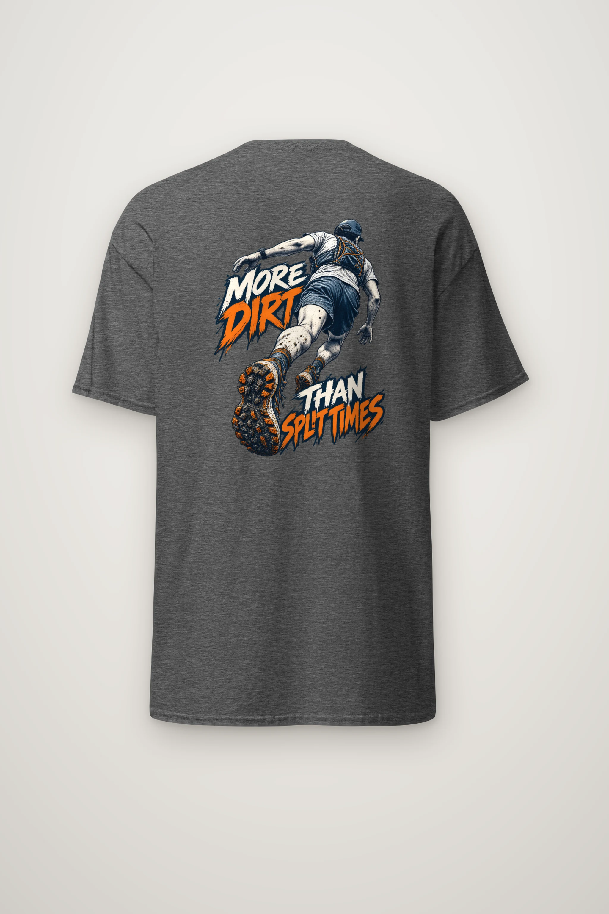 "More Dirt Than Split Times" Heavyweight Unisex Crewneck T-shirt