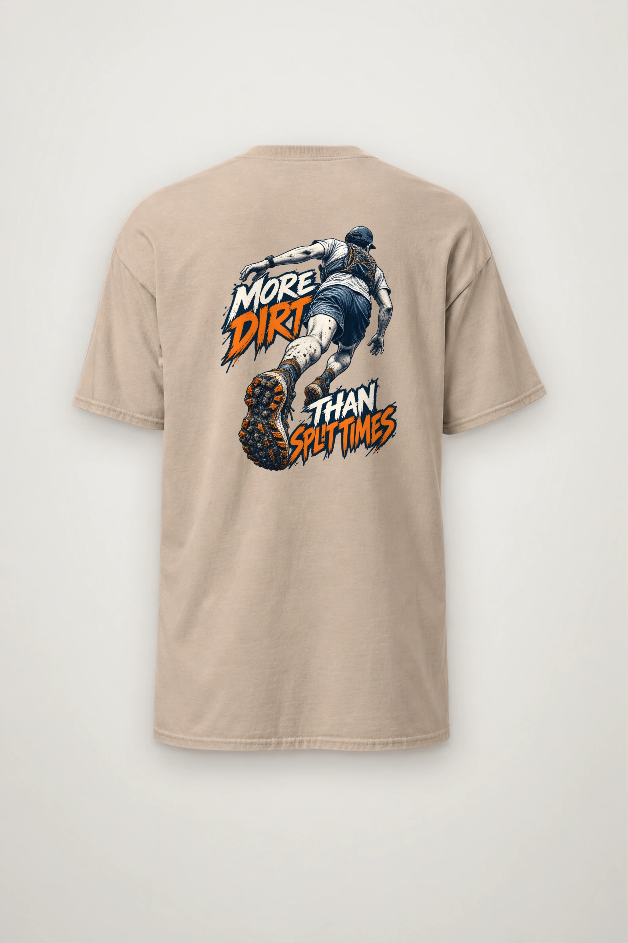 "More Dirt Than Split Times" Heavyweight Unisex Crewneck T-shirt