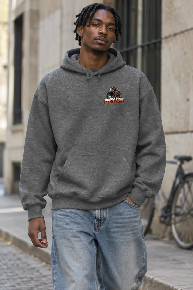 "More Time, Less Force" Heavy Blend Unisex Pullover Hoodie
