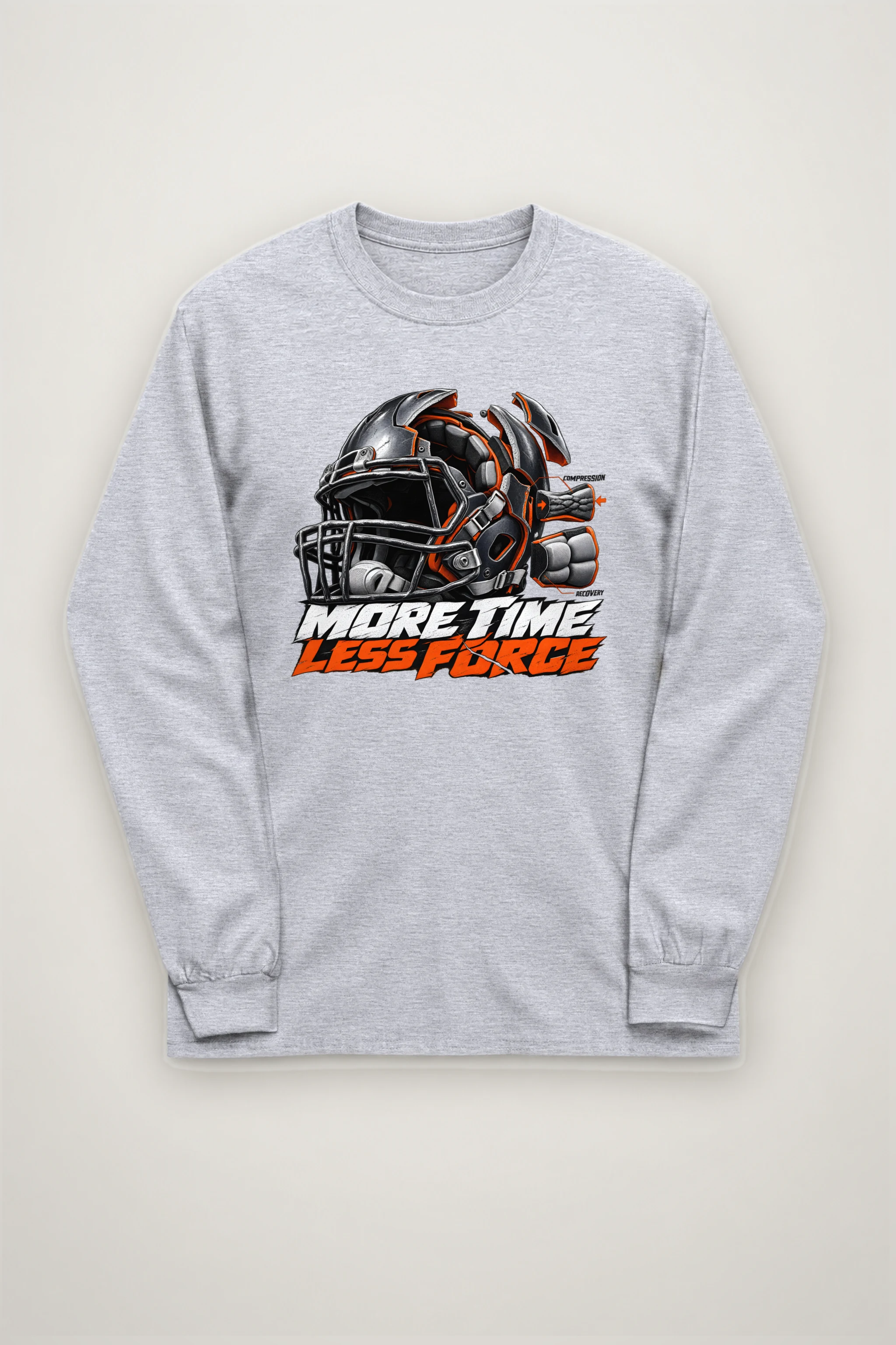 "More Time, Less Force" Unisex Longsleeve T-shirt