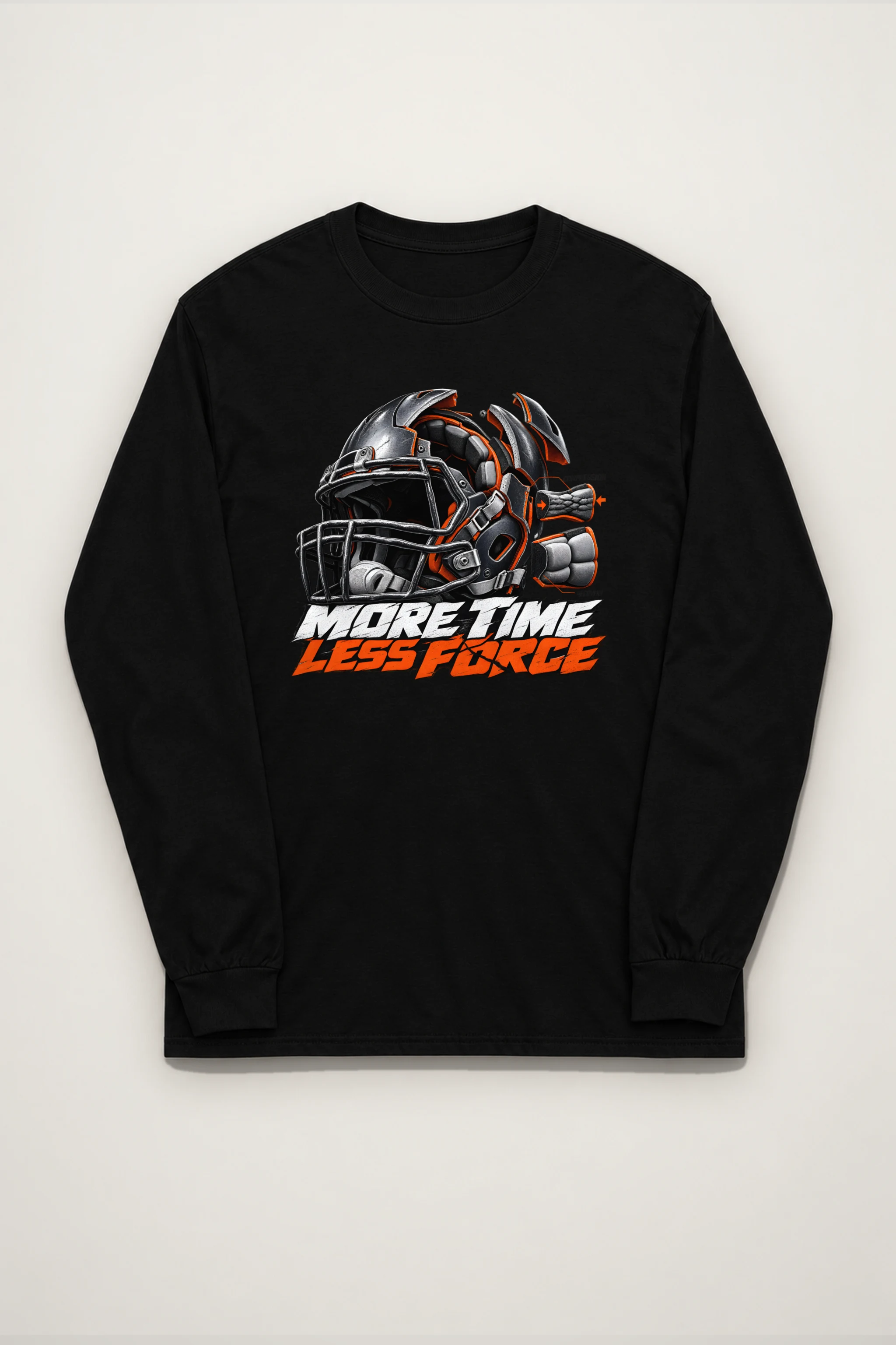 "More Time, Less Force" Unisex Longsleeve T-shirt