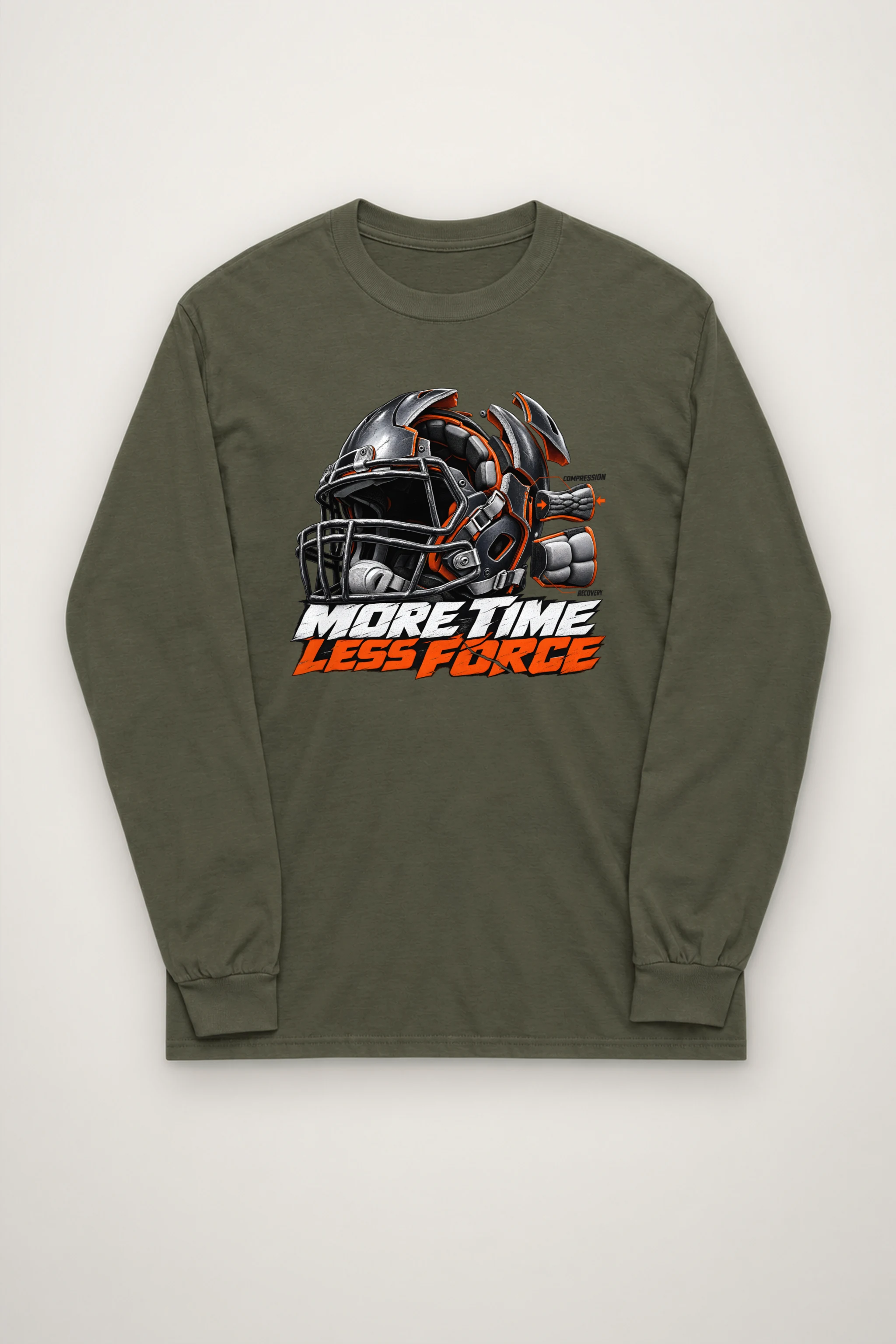 "More Time, Less Force" Unisex Longsleeve T-shirt