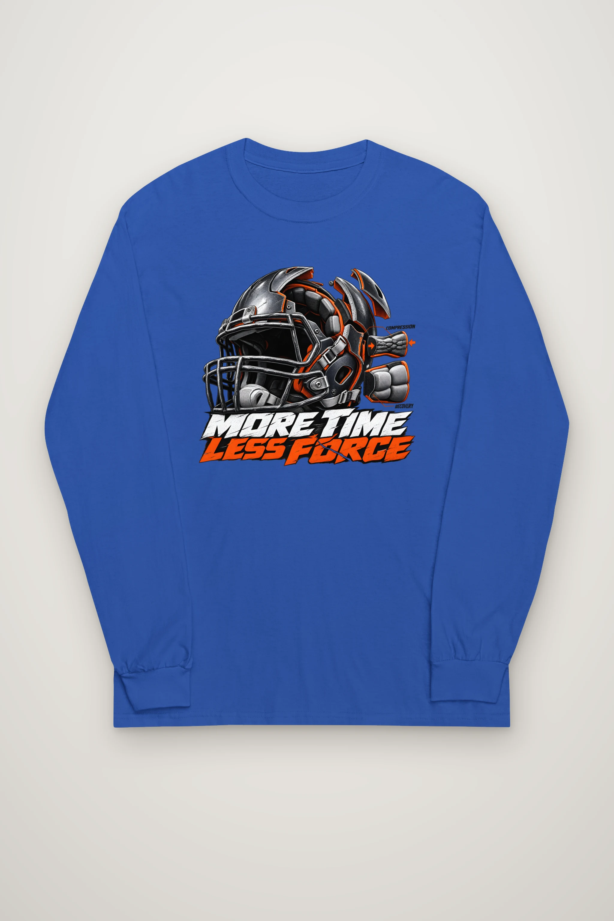 "More Time, Less Force" Unisex Longsleeve T-shirt
