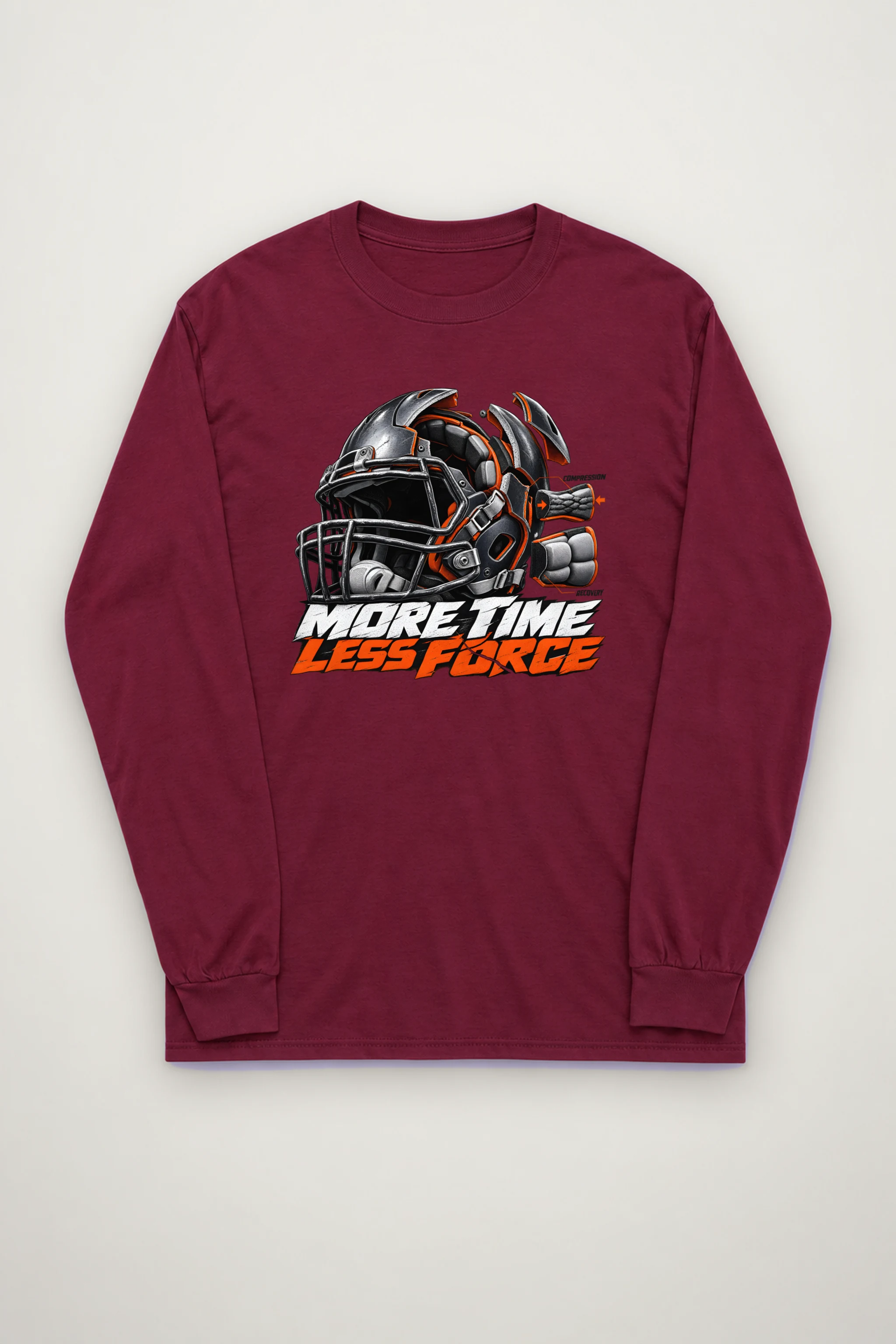 "More Time, Less Force" Unisex Longsleeve T-shirt