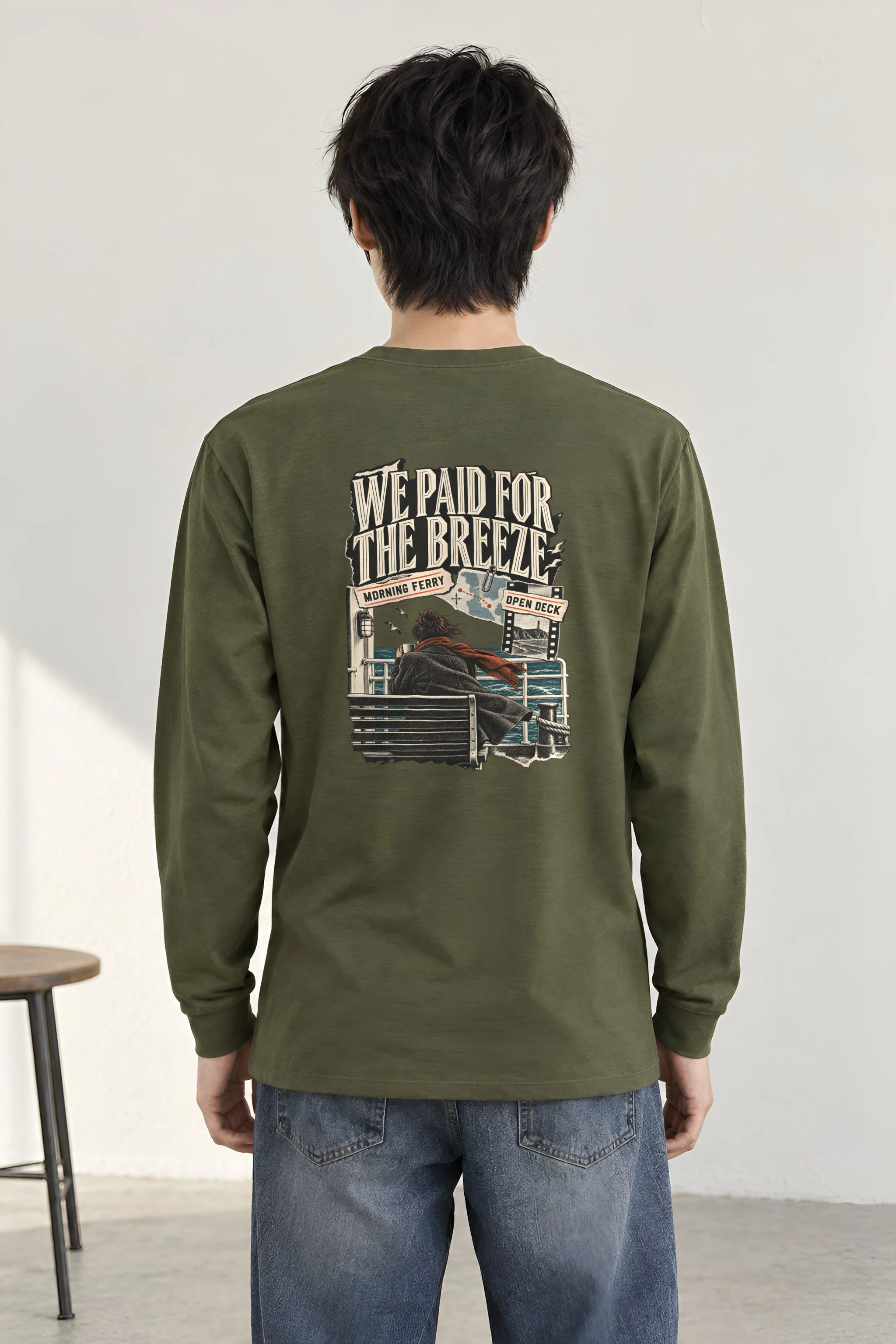 "Morning Ferry" Unisex Longsleeve T-shirt