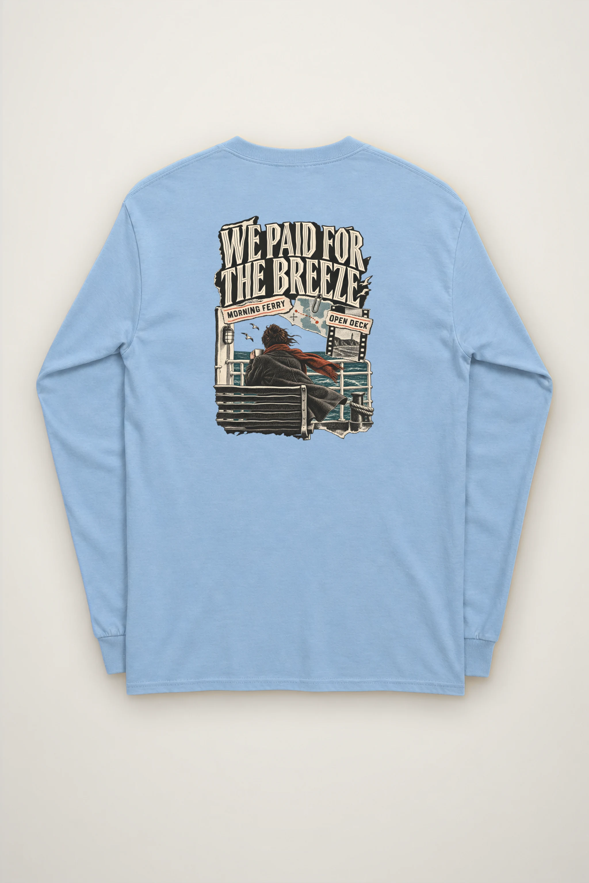 "Morning Ferry" Unisex Longsleeve T-shirt