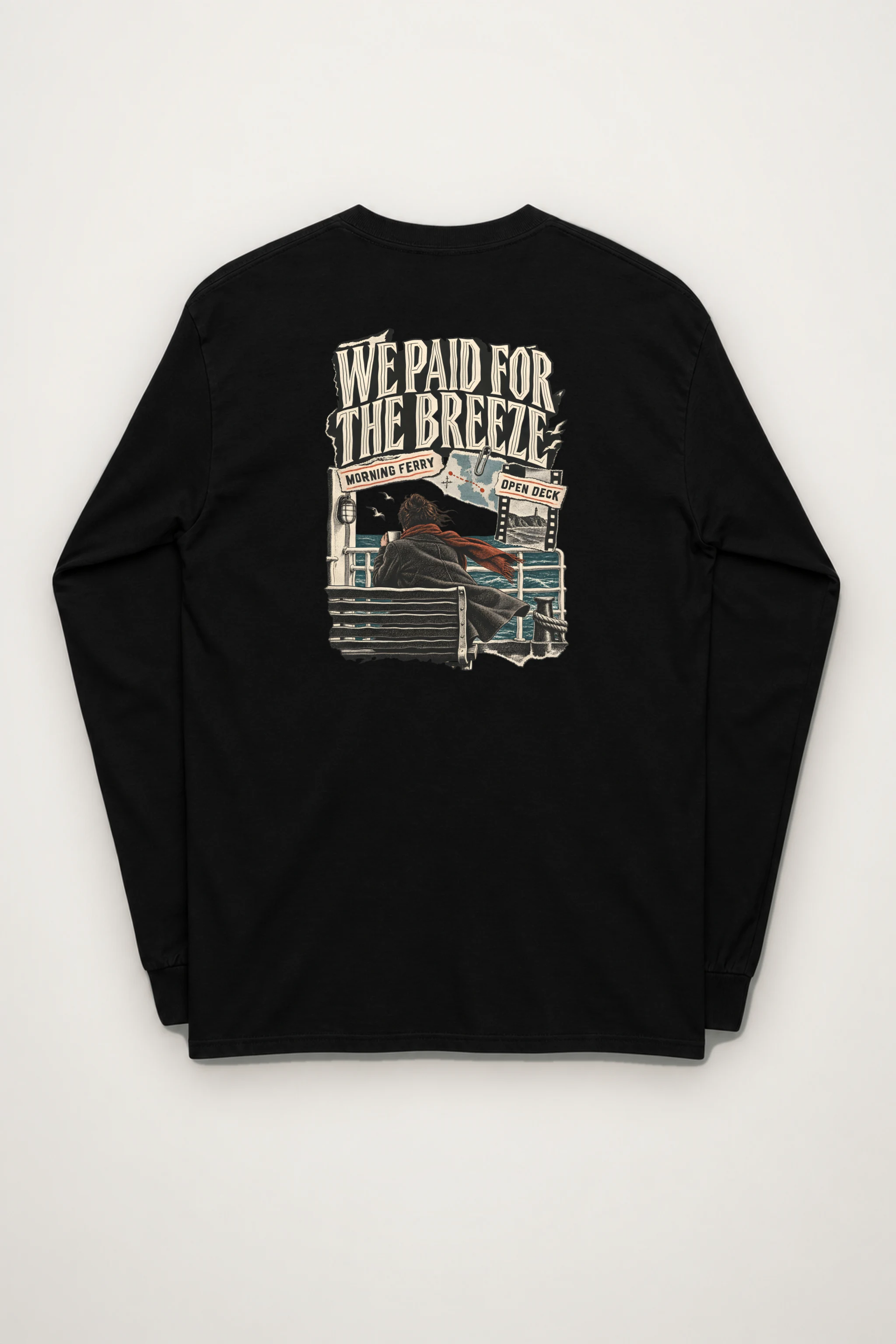 "Morning Ferry" Unisex Longsleeve T-shirt