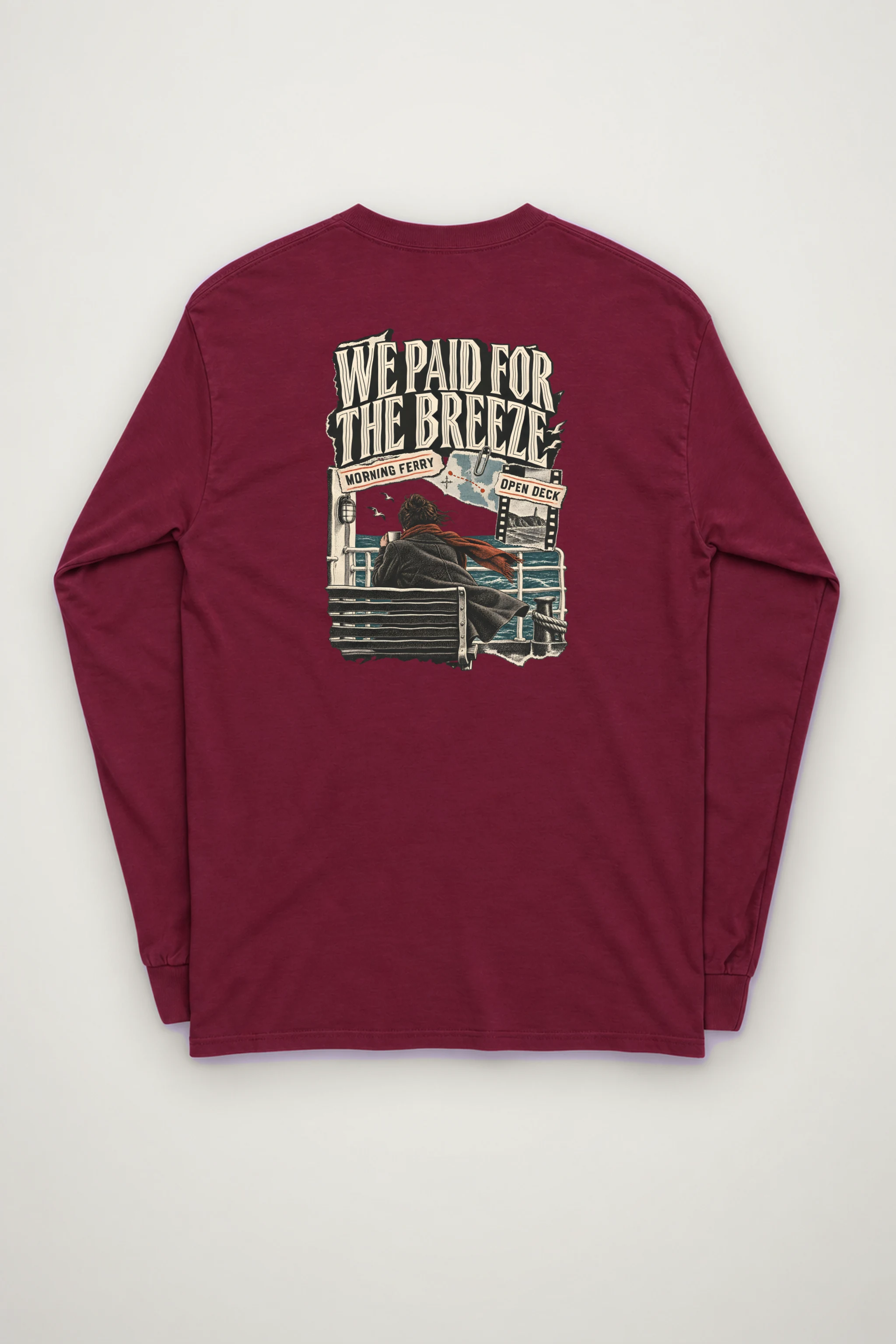 "Morning Ferry" Unisex Longsleeve T-shirt