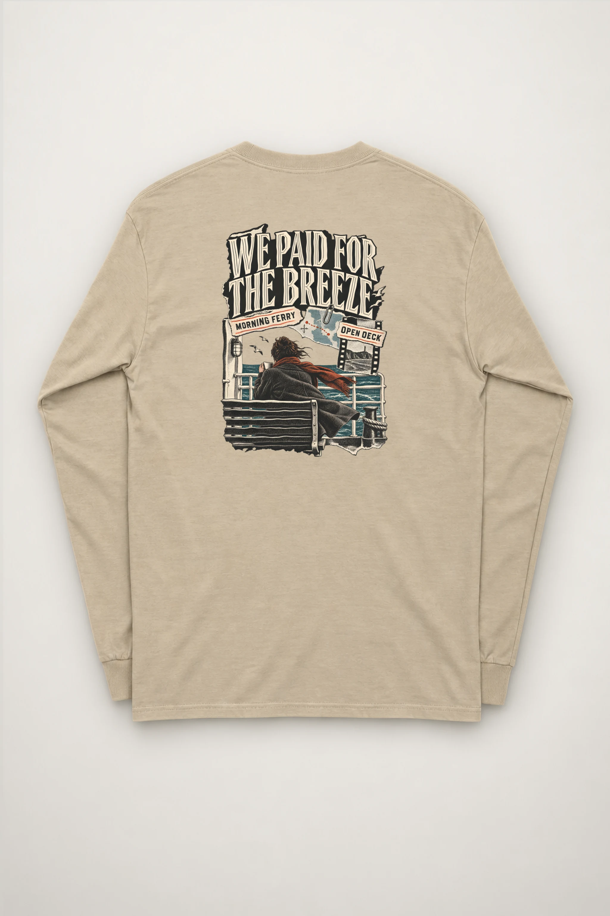 "Morning Ferry" Unisex Longsleeve T-shirt