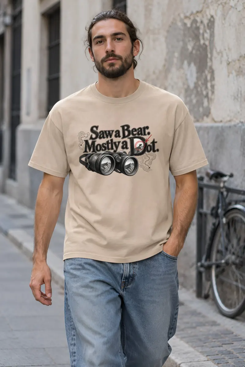 "Mostly A Dot" Heavyweight Unisex Crewneck T-shirt
