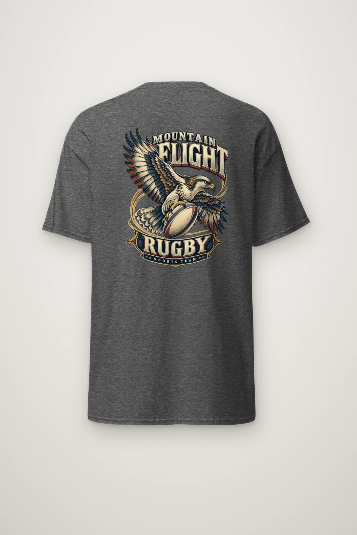 "Mountain Flight Rugby Sports Team" Heavyweight Unisex Crewneck T-shirt